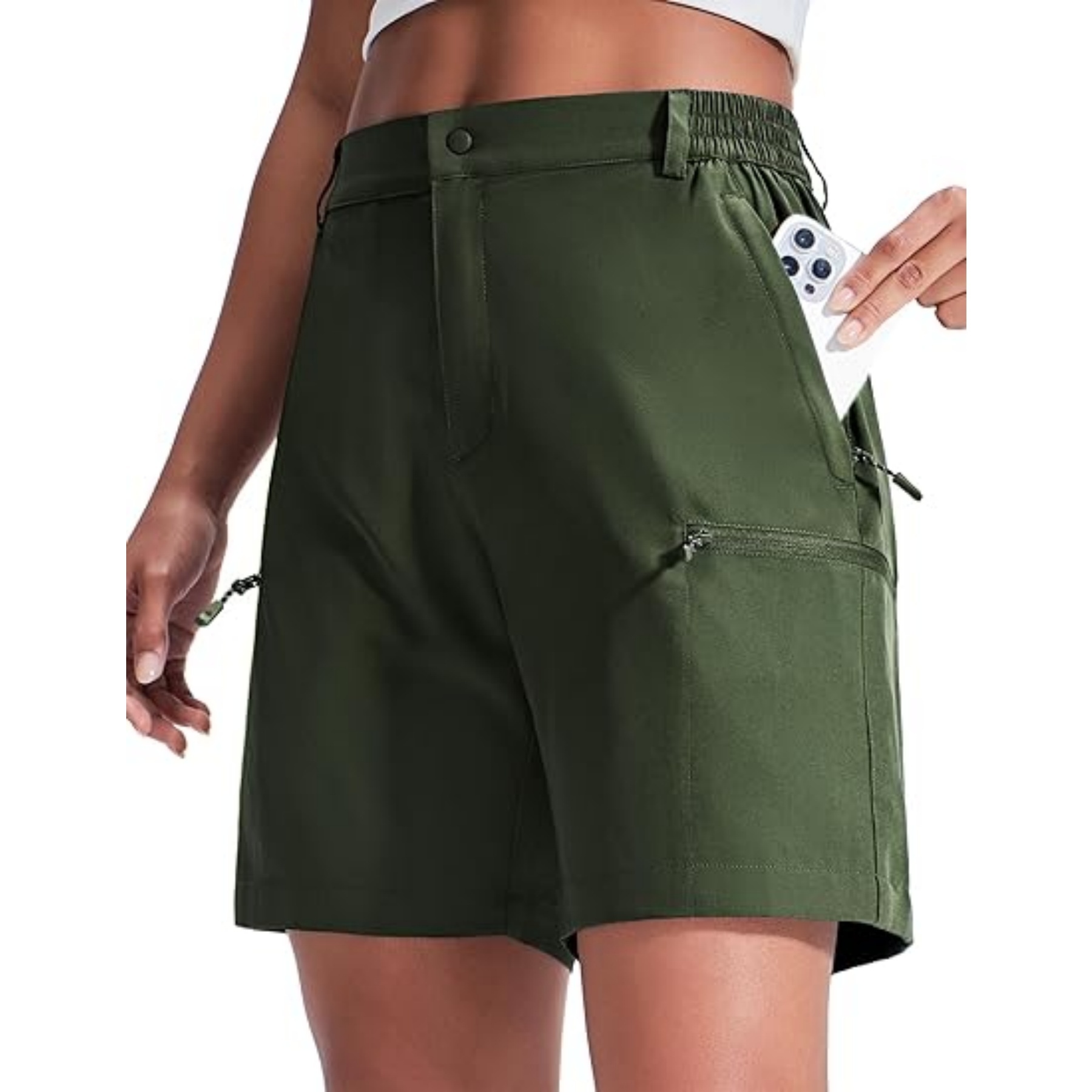 Quick Dry Lightweight UV Zipper Cargo Shorts 9