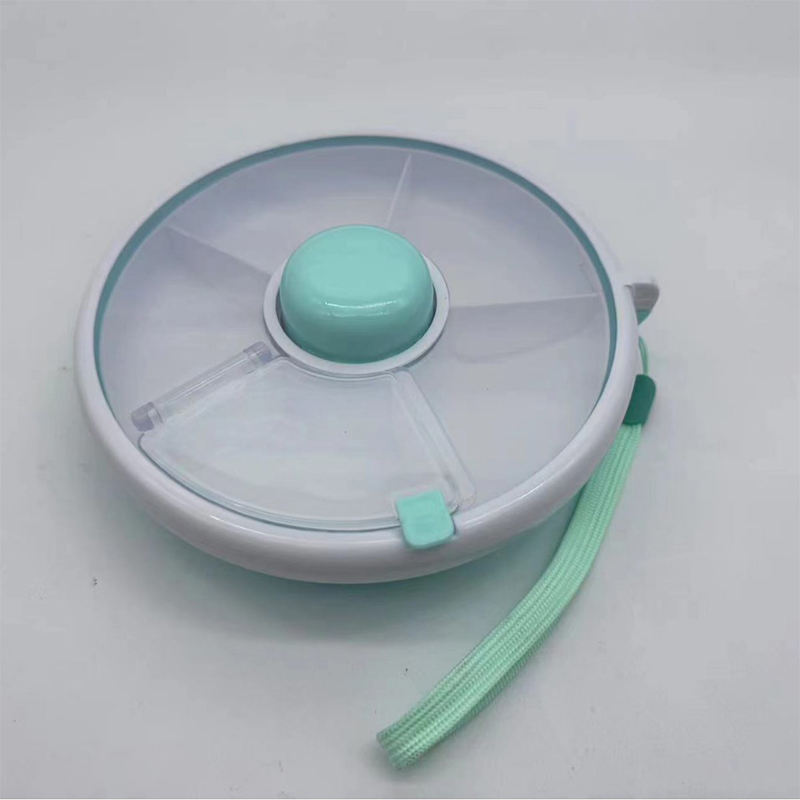 5-Compartments Snack Spinner Divided Rotating Food Tray 3