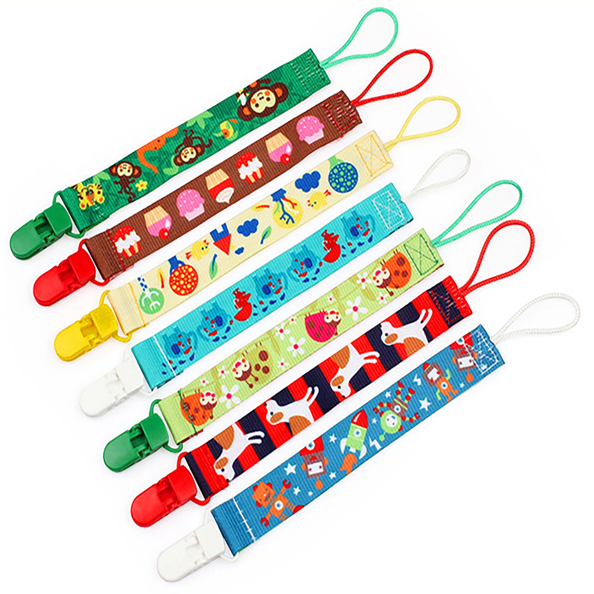 Baby Pacifier Straps Plastic Clips Chain 4