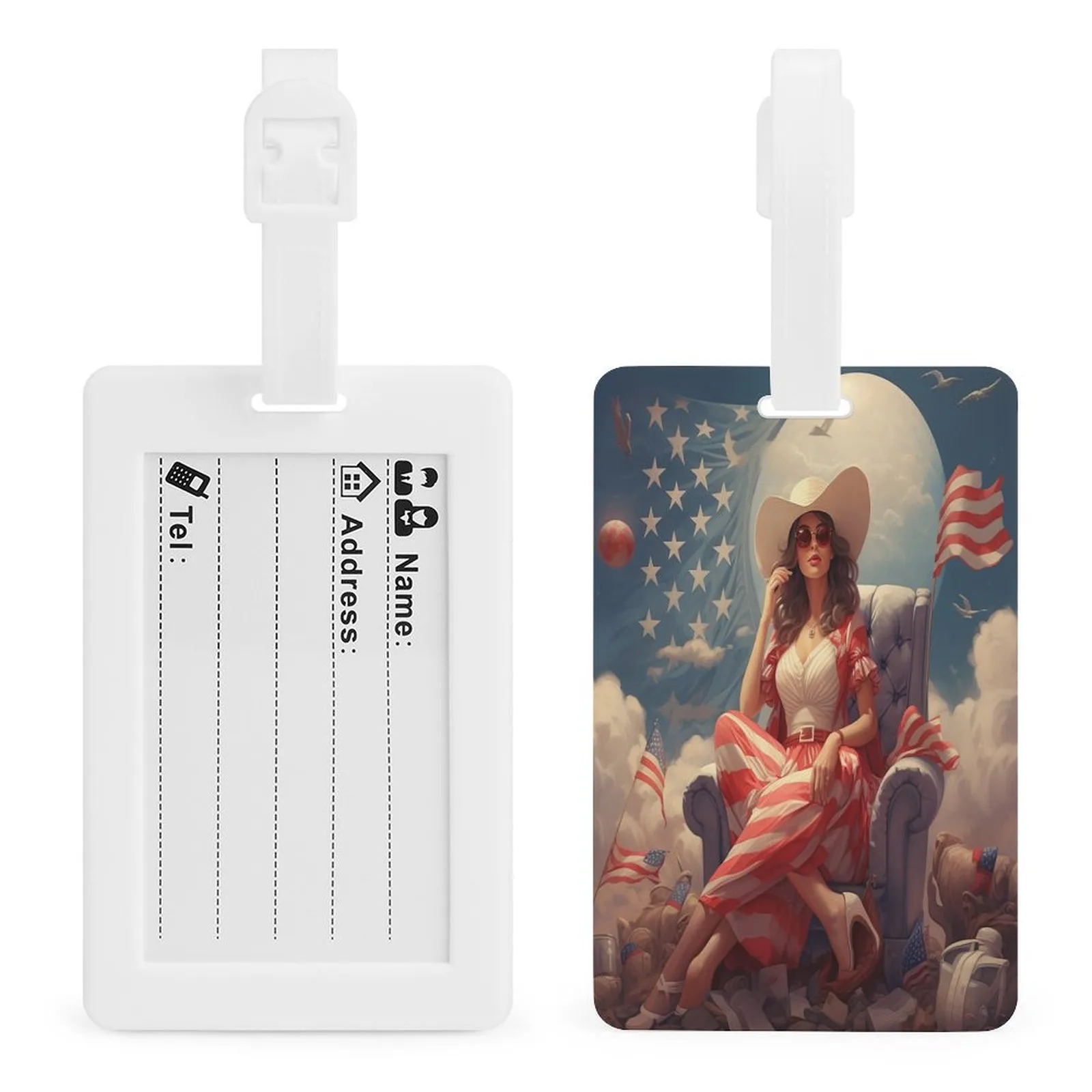 TPU Luggage Tag with Information Card 10