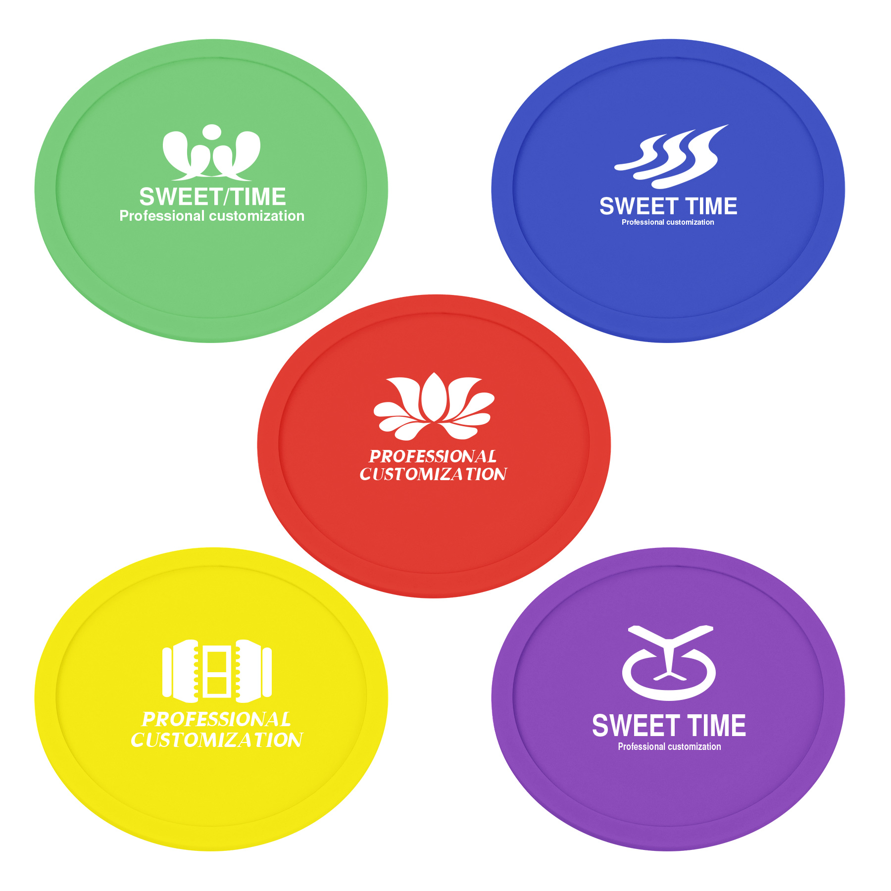 Round Silicone Coaster Cup Mat 2