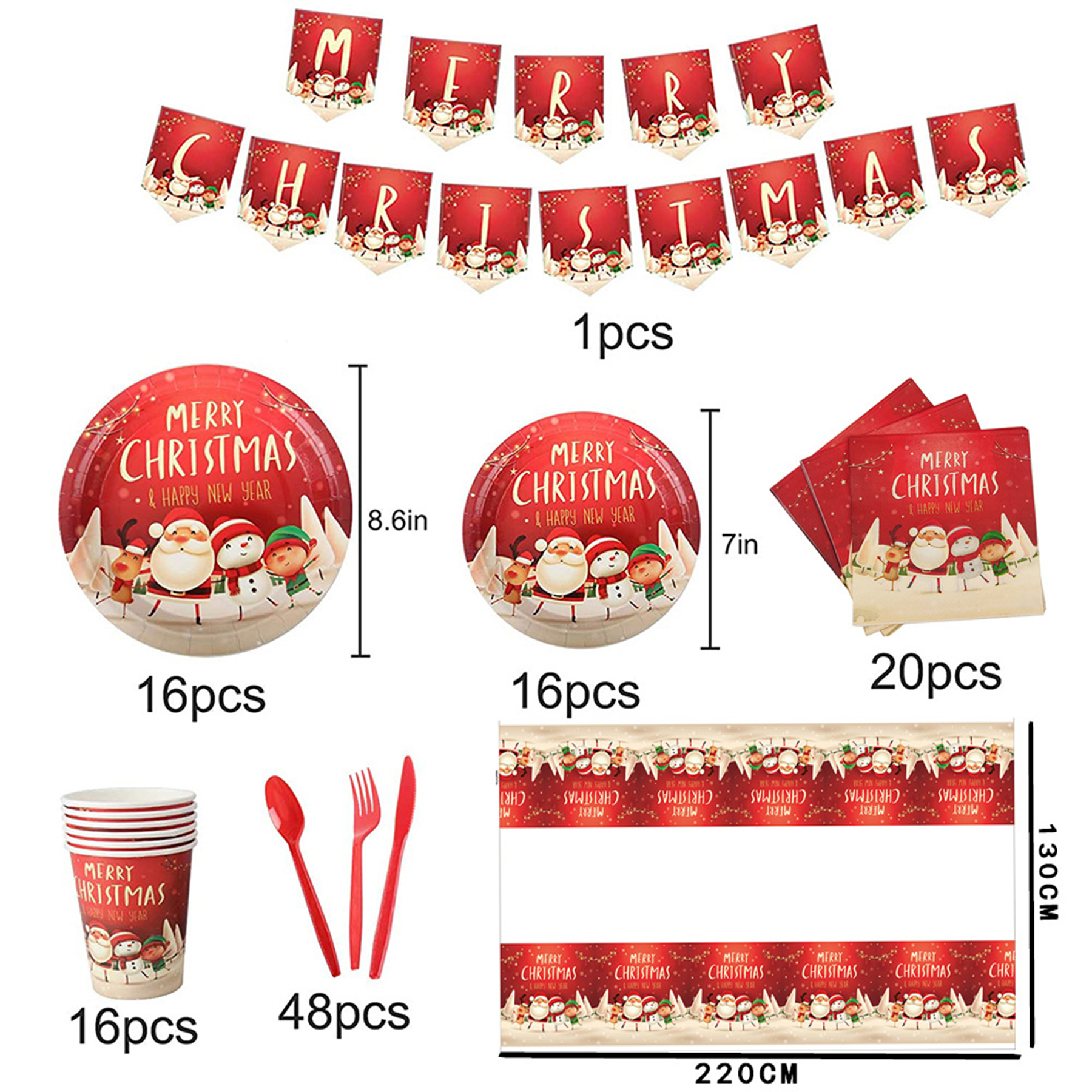 Christmas Party Dinnerware Set 3