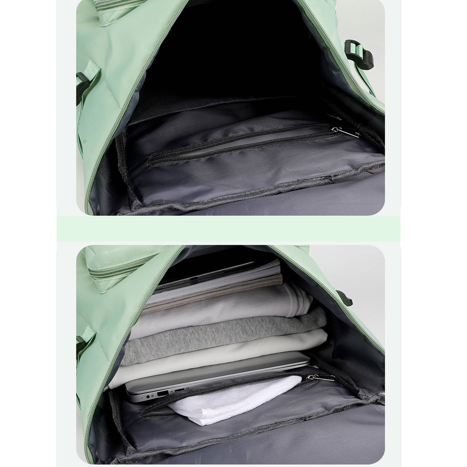 Waterproof Dry Wet Separation Nylon Duffel Backpack 6