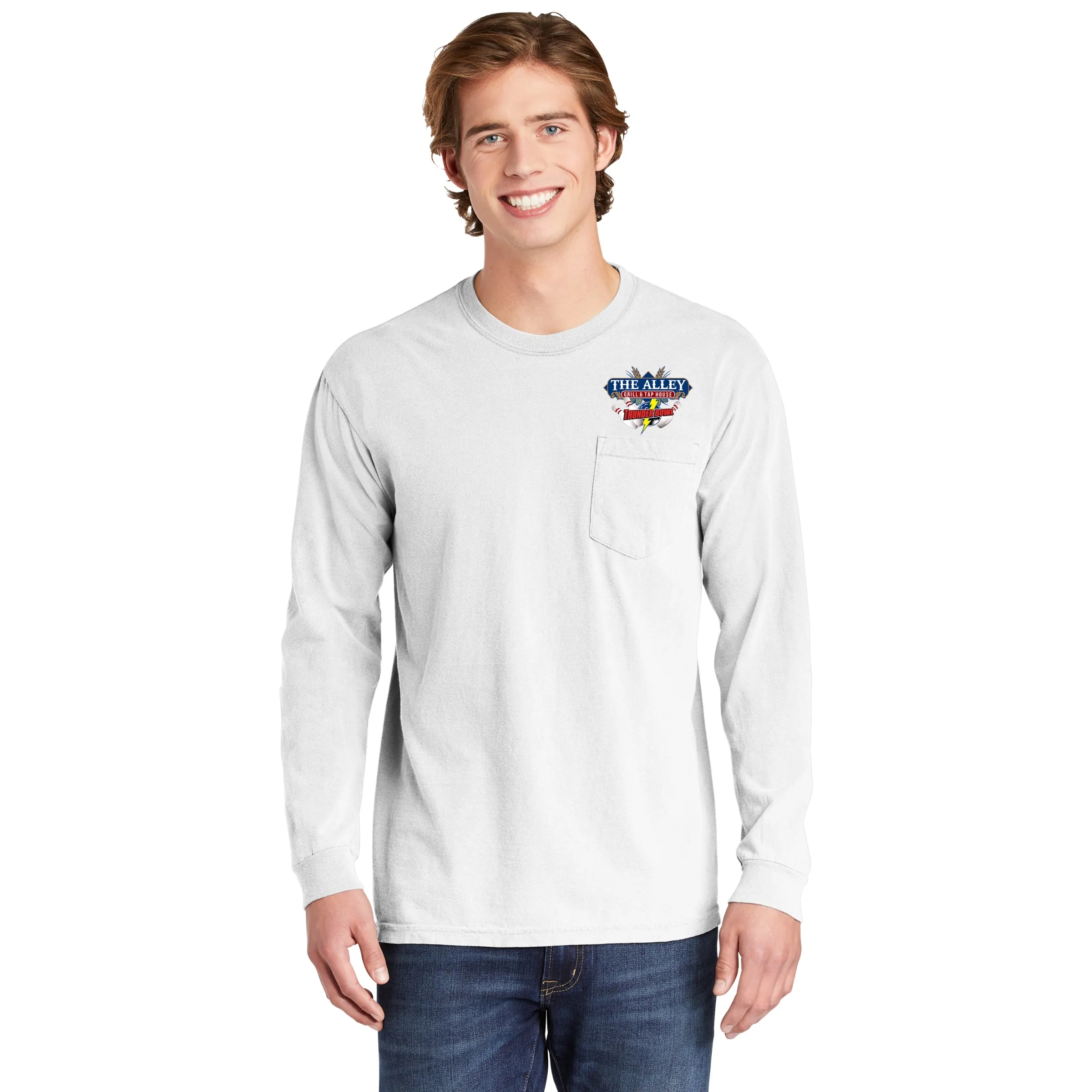 COMFORT COLORS ADULT 6.1 OZ LONG-SLEEVE POCKET T-SHIRT 36