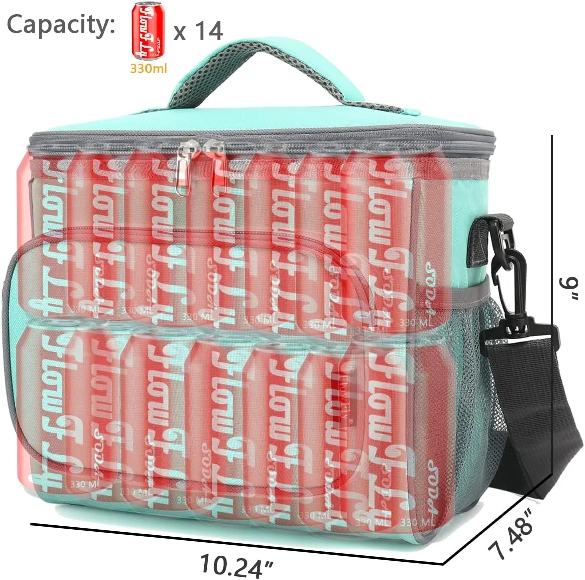 Oxford Cloth Insulation Picnic Lunch Bag 4