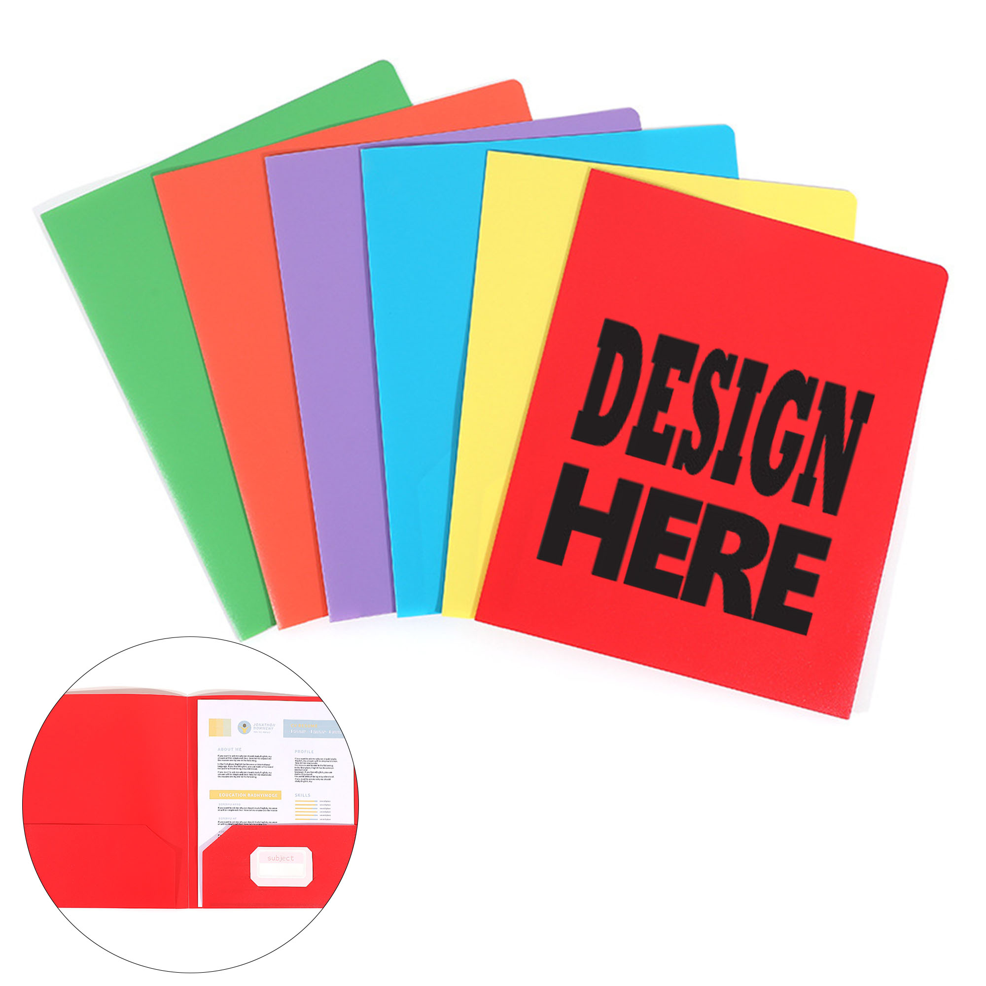 Letter Size Double Pocket File Folder 2