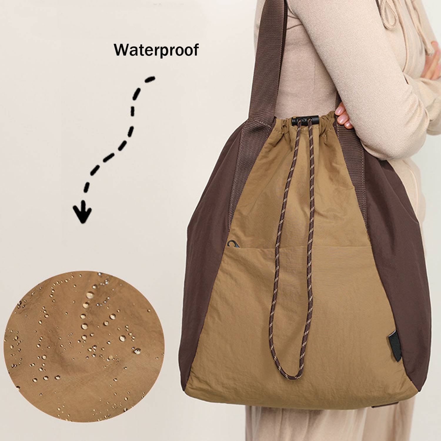 Waterproof Drawstring Backpack w/ Handle 5