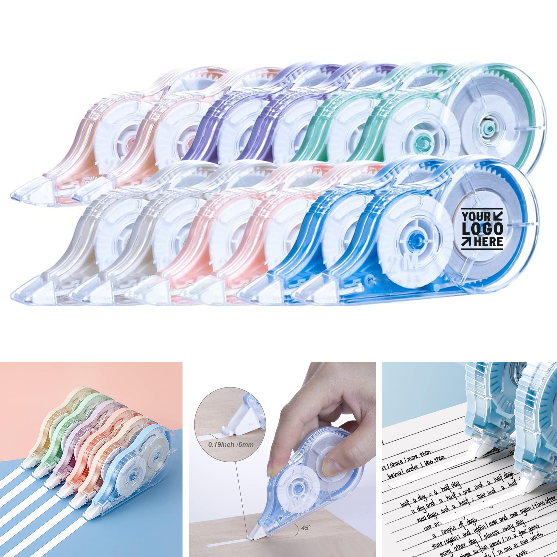 Easy To Use Applicator For Instant White Out Correction Tape