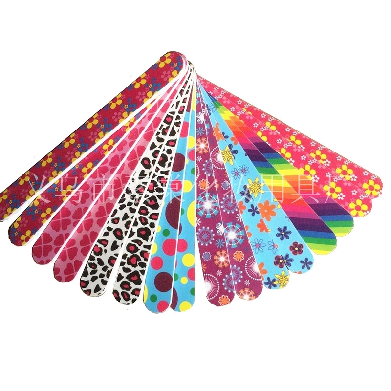 7' Multi-Color Thick Foam Nail File with PVC bag 2