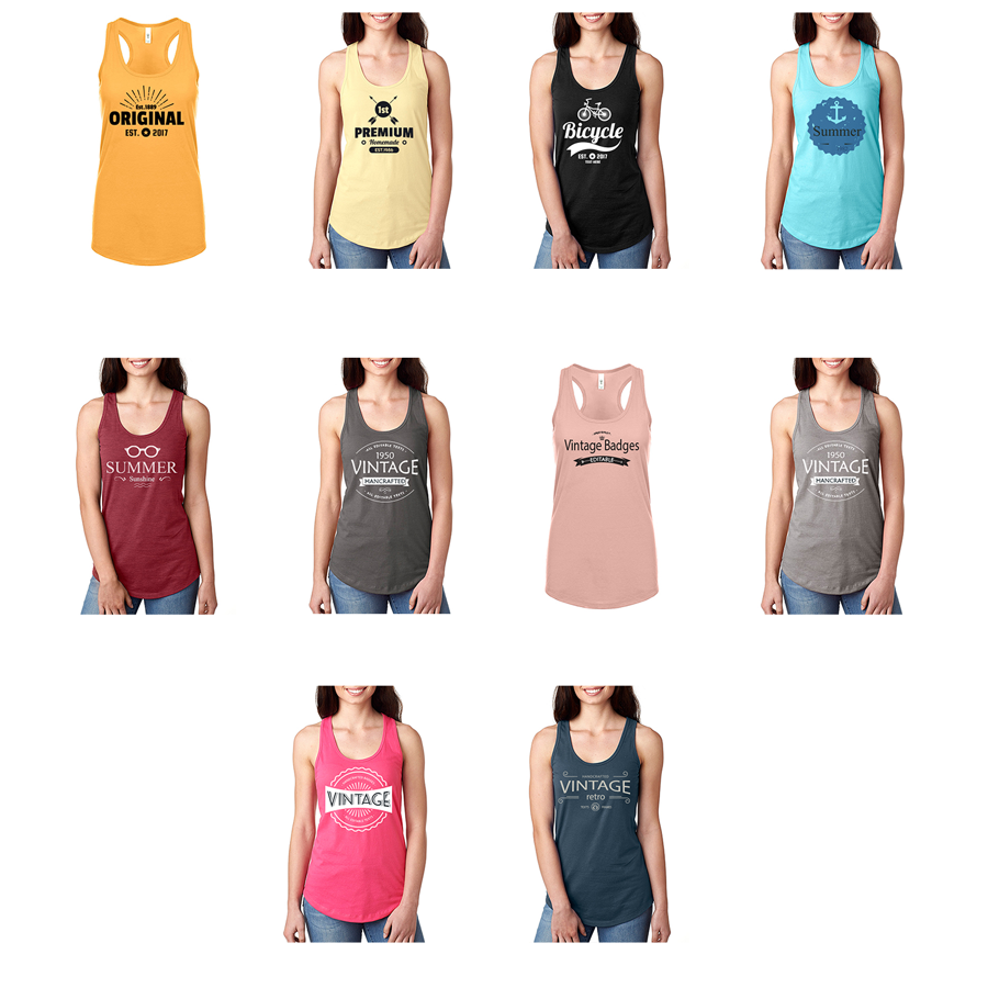 Next Level Ladies Jersey Tank Tops 4.3 oz 1