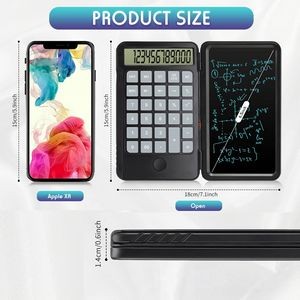 Folding Calculator Writing Tablet 7
