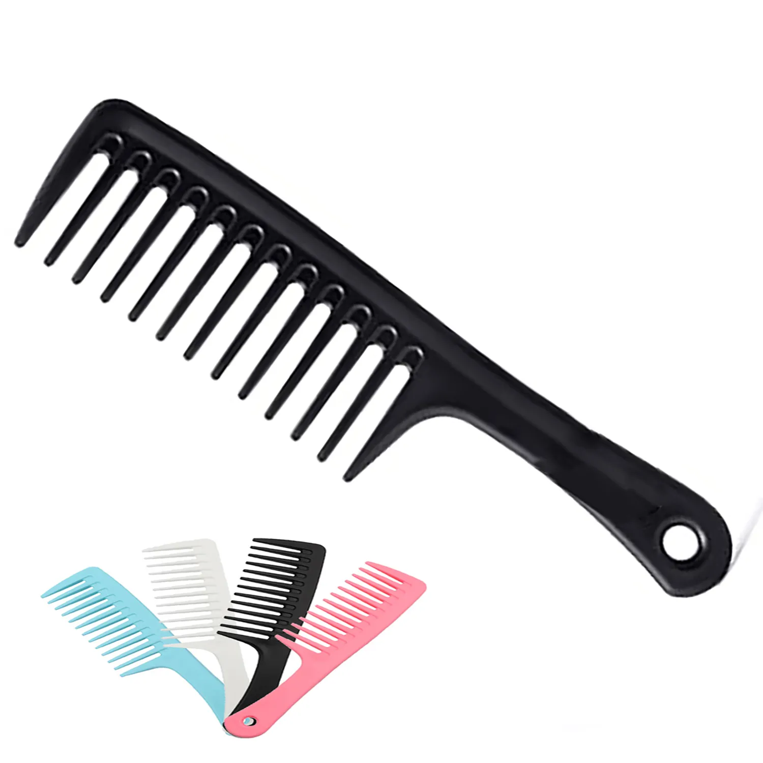 Plastic Wide Teeth Hair Comb 3