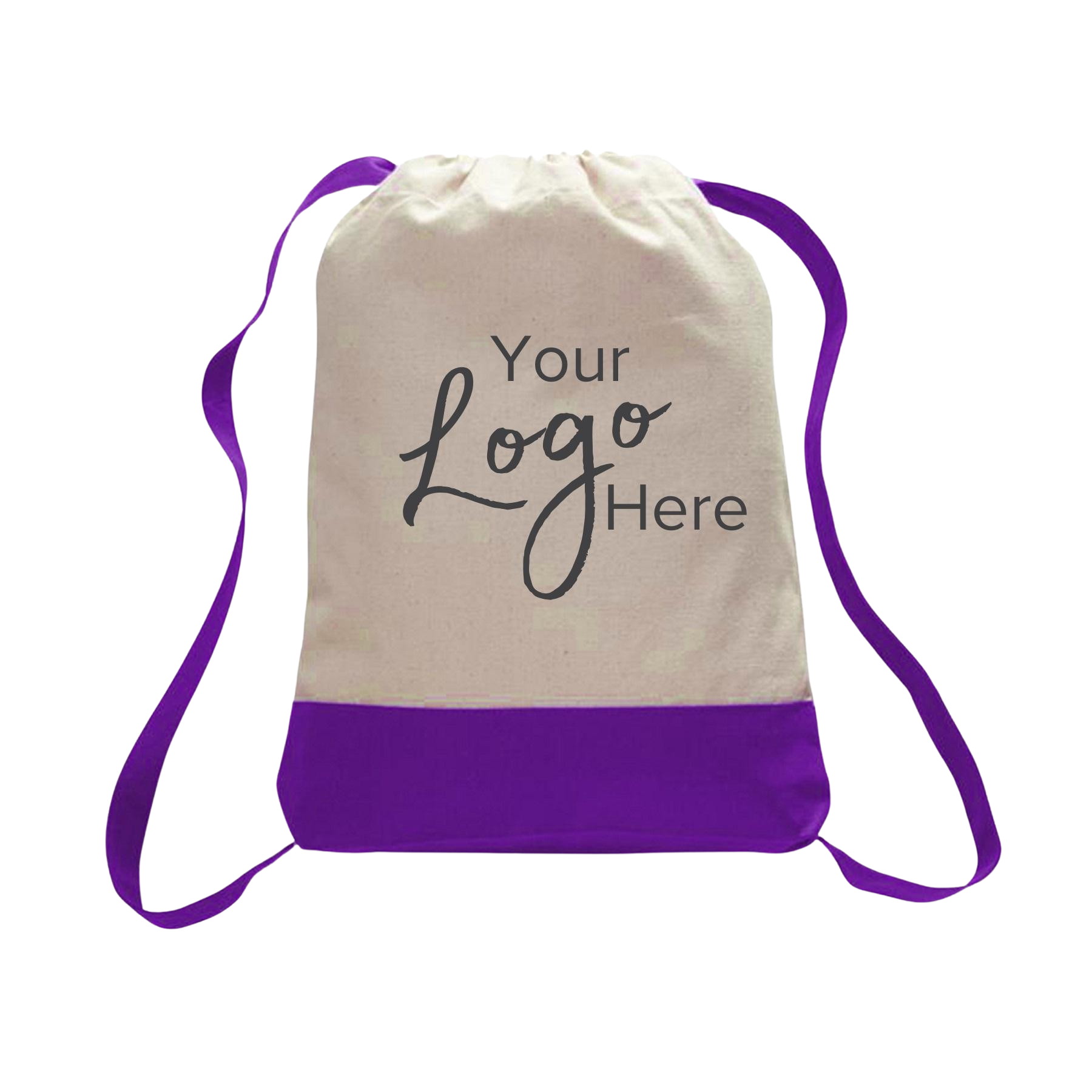 Canvas 2 Tone Sport Backpack 14" W x 18" H with 2" Gusset 20