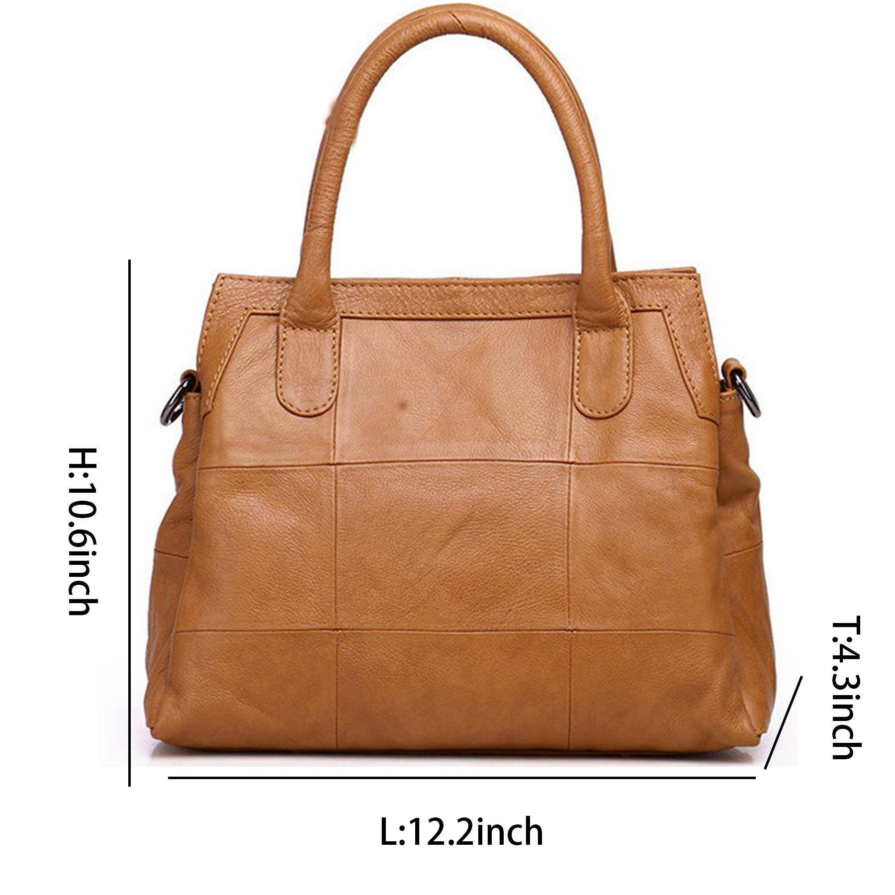 Women's Soft Genuine Leather Tote Bag 7