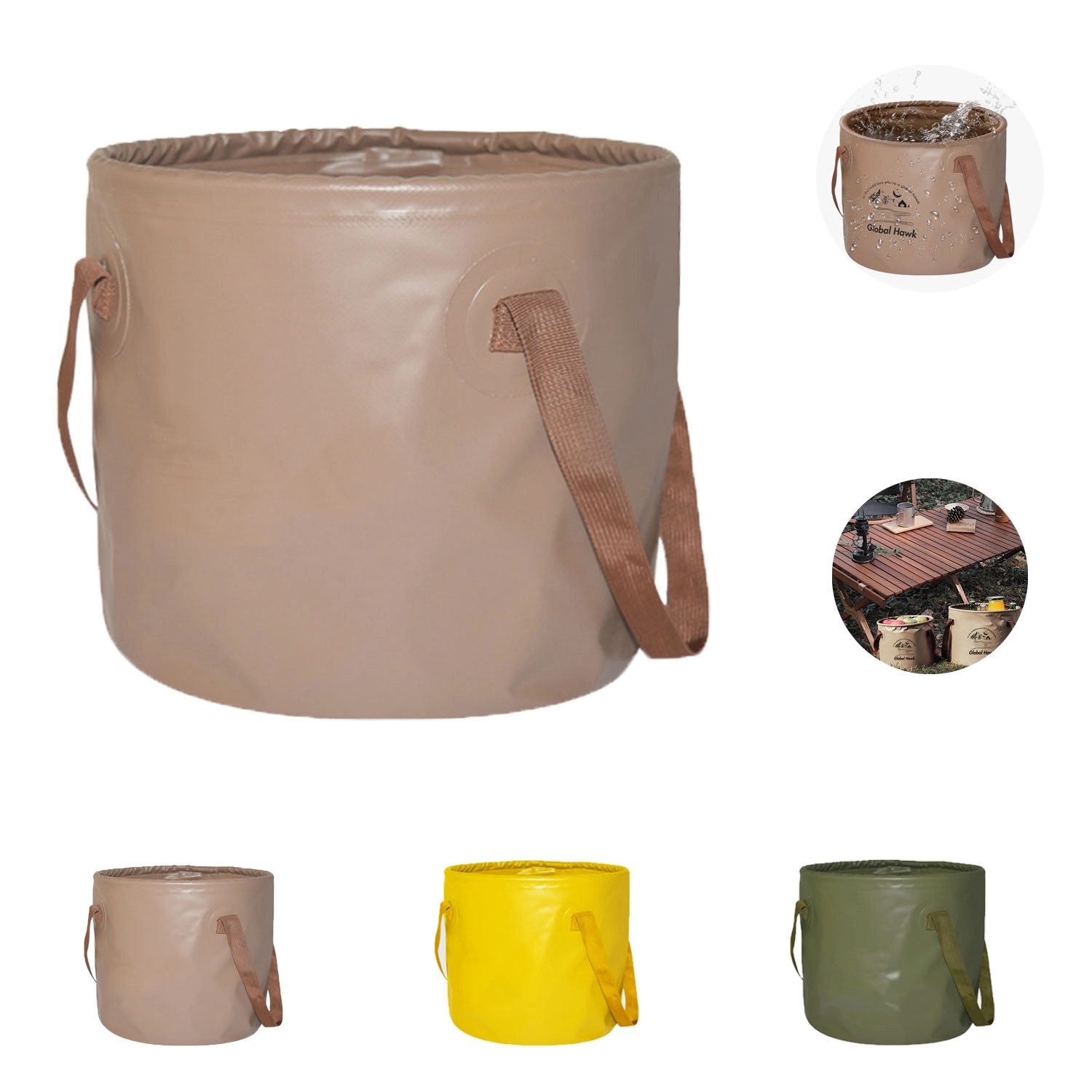 5 Gallen Collapsible Camping Water Bucket 3
