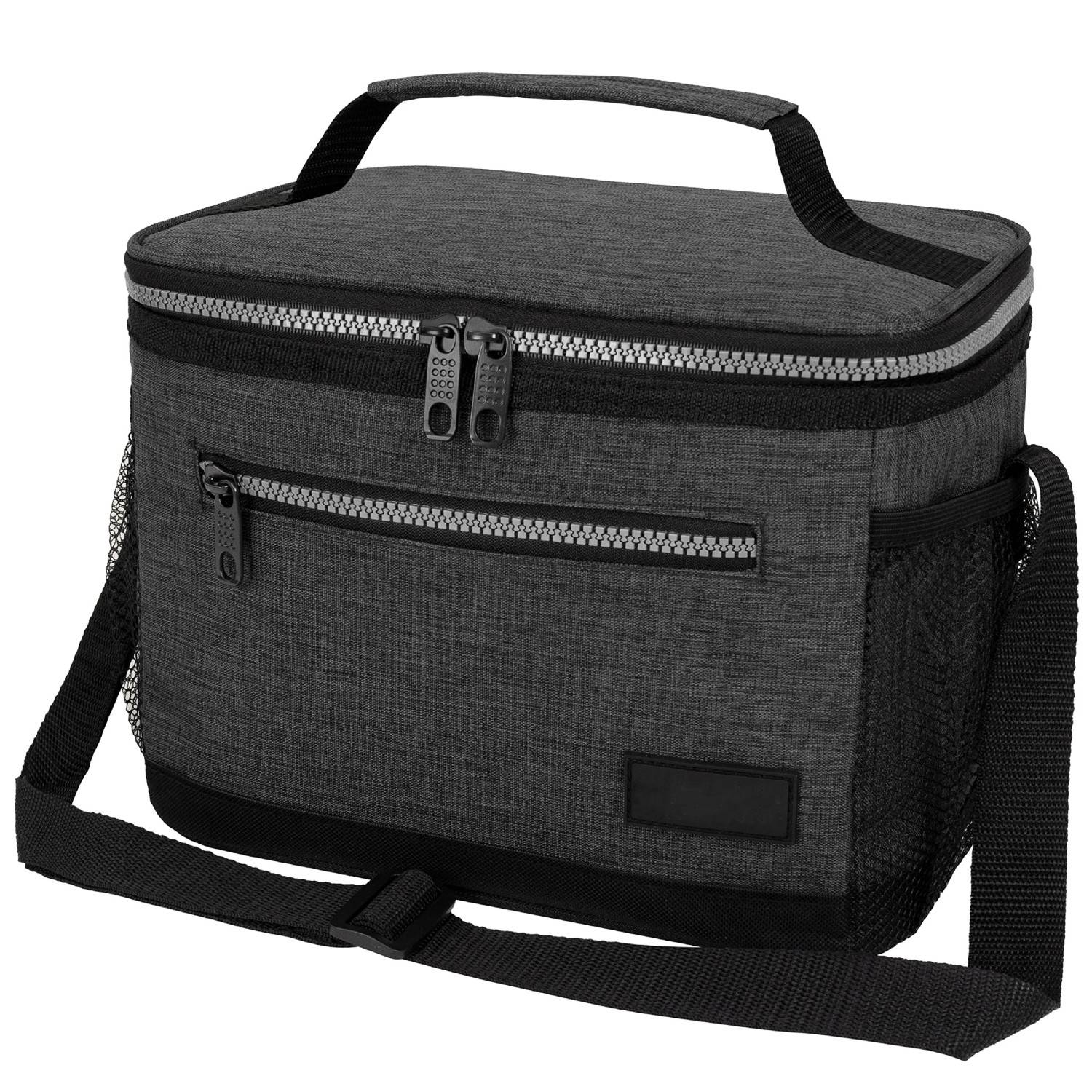 8L Leakproof Oxford Insulated Lunch Cooler Bag w/ Pocket 4