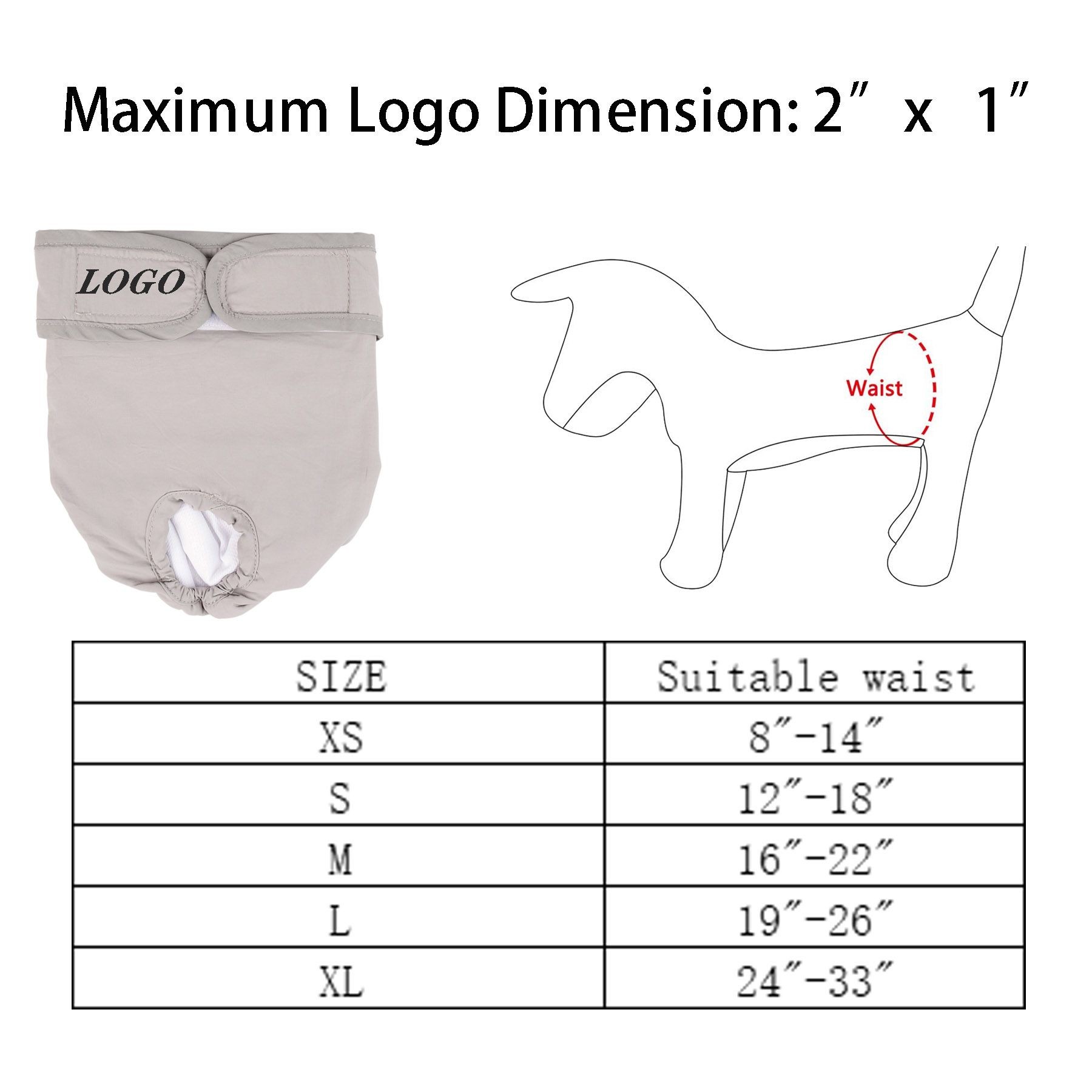 Washable Female Dog Diapers 2