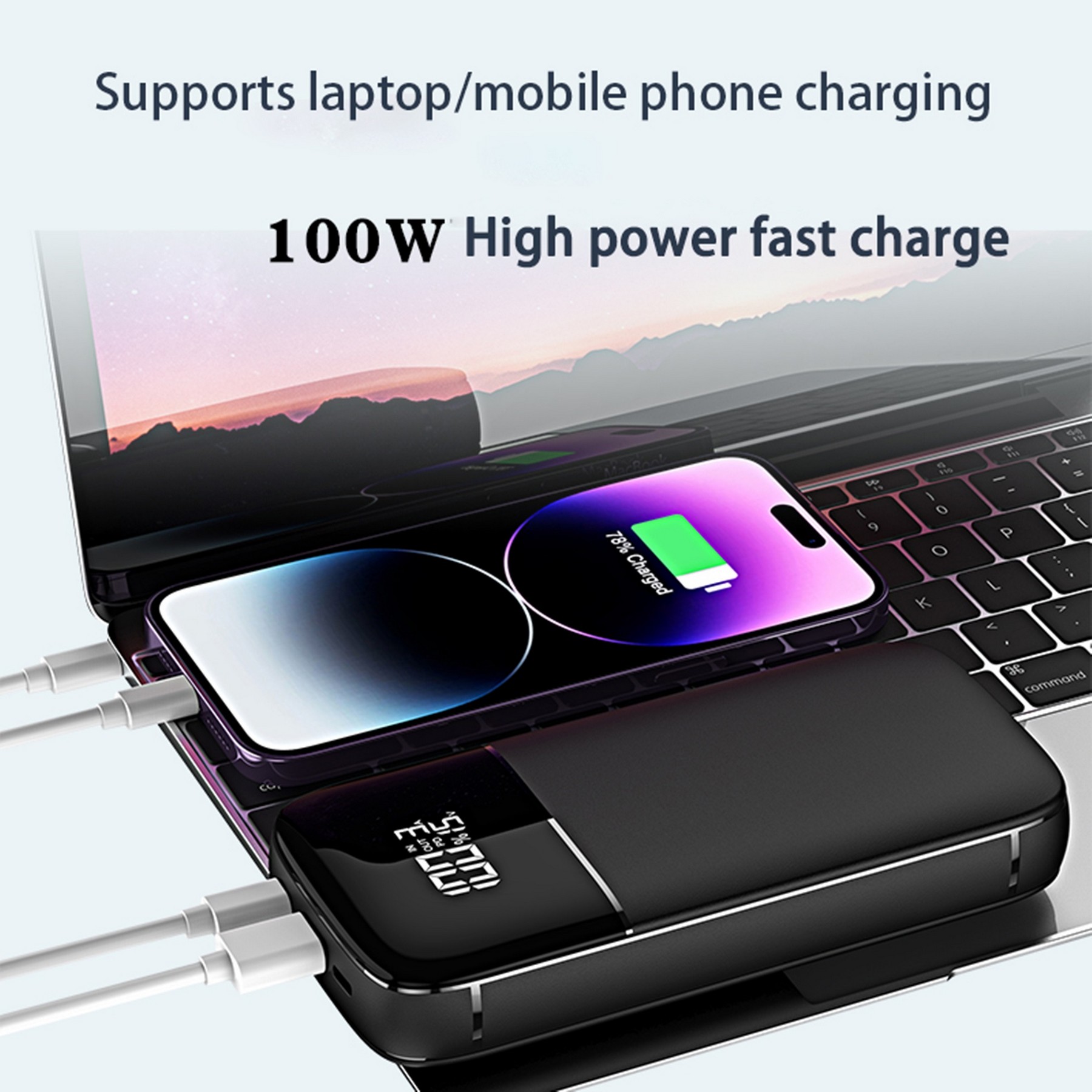 100W 20000Mah Pd Fast Charging Powerbank 4
