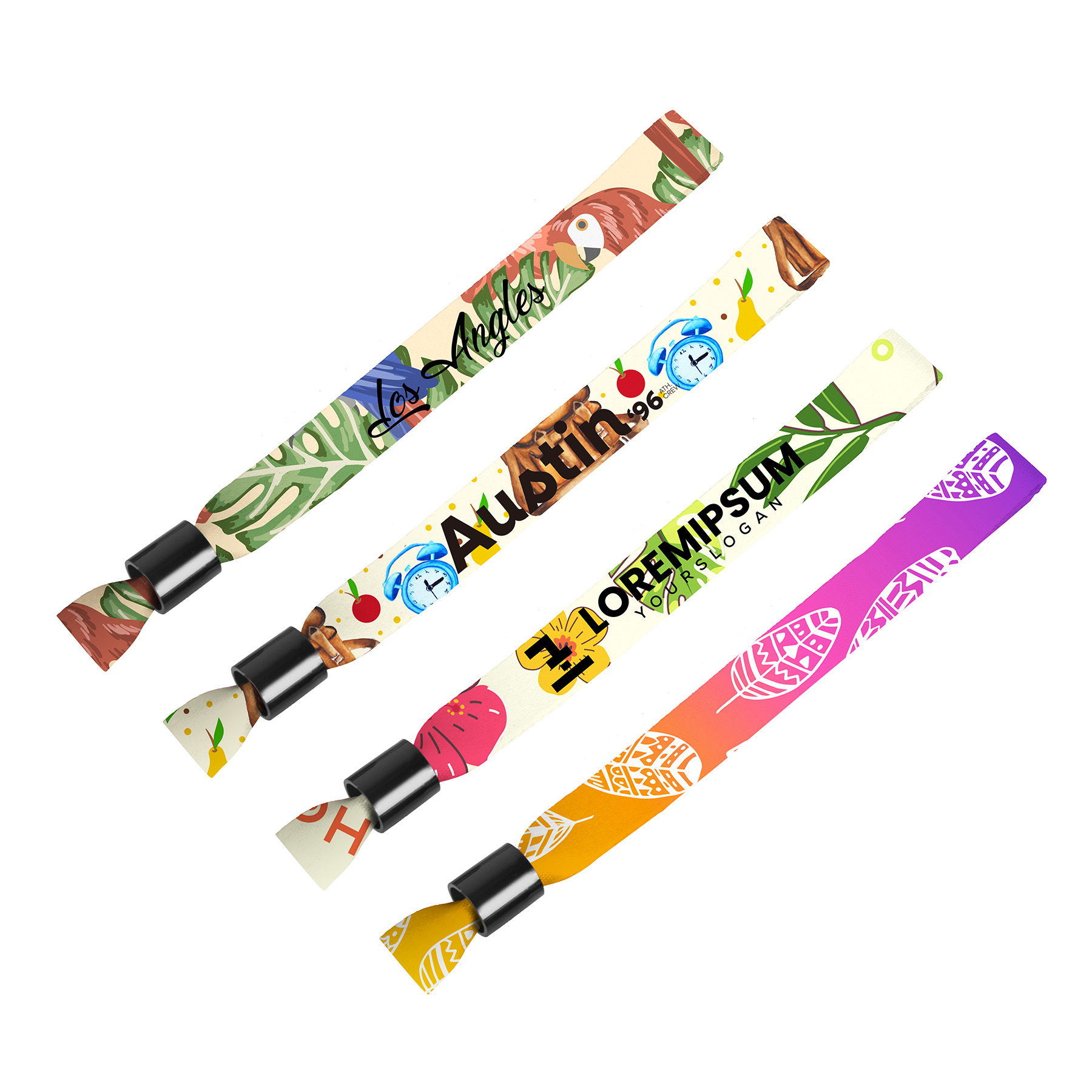 5/8" Sublimated Event Wristband W/ Locking Bead 3