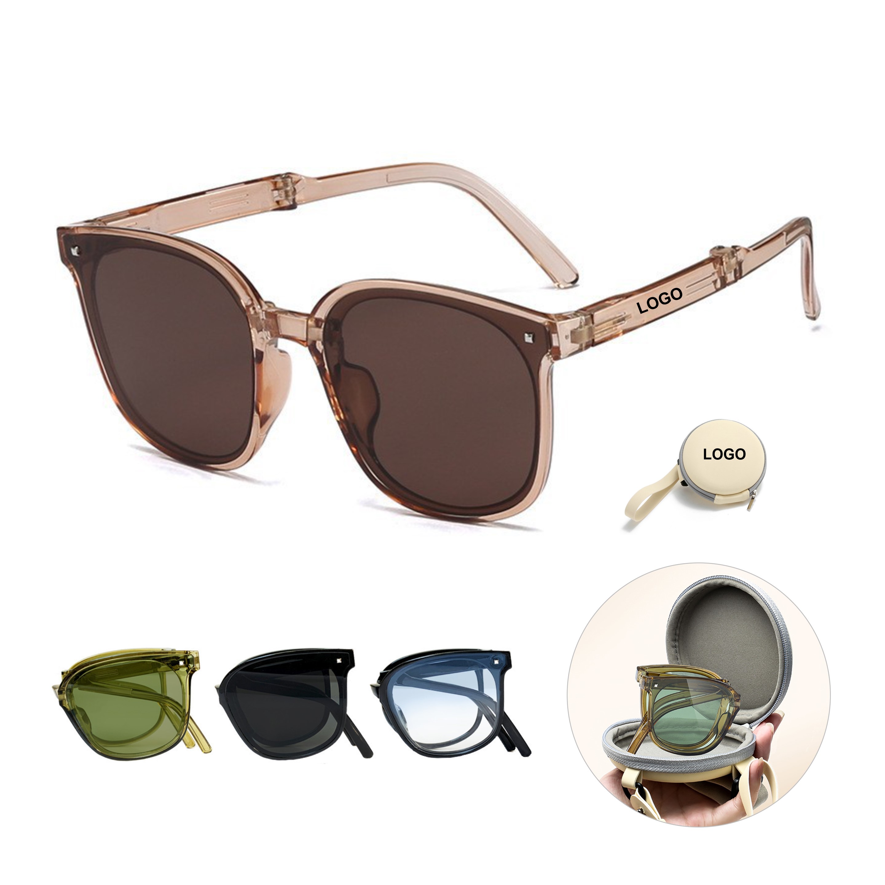 Foldable Sunglasses with Carrying Case (direct import) 4