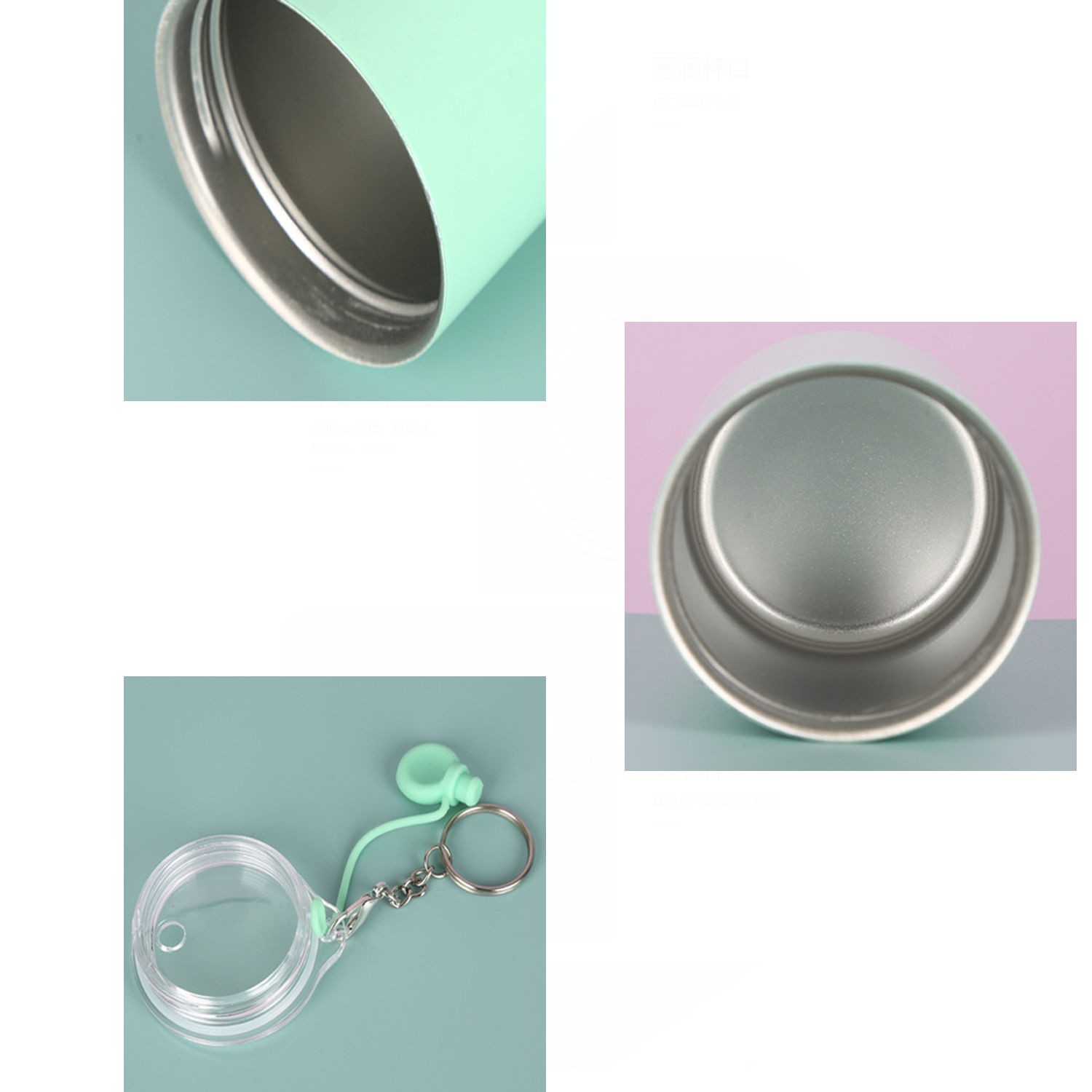 3oz Mini Tumbler Sublimation Shot Glass w/ Straw Lid 2