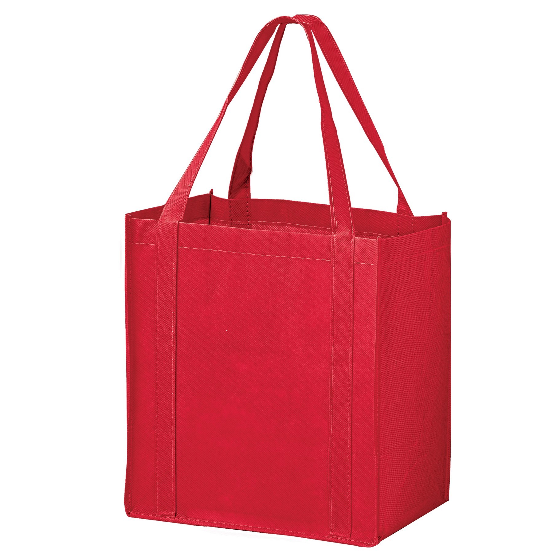 12" W x 13" H x 8" D Non-Woven Grocery Shopping Tote Bag 2