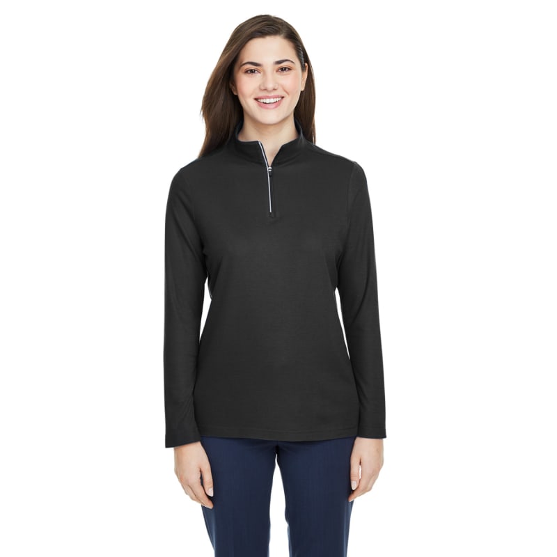 CORE365 Ladies' Fusion ChromaSoft™ Pique Quarter-Zip 20