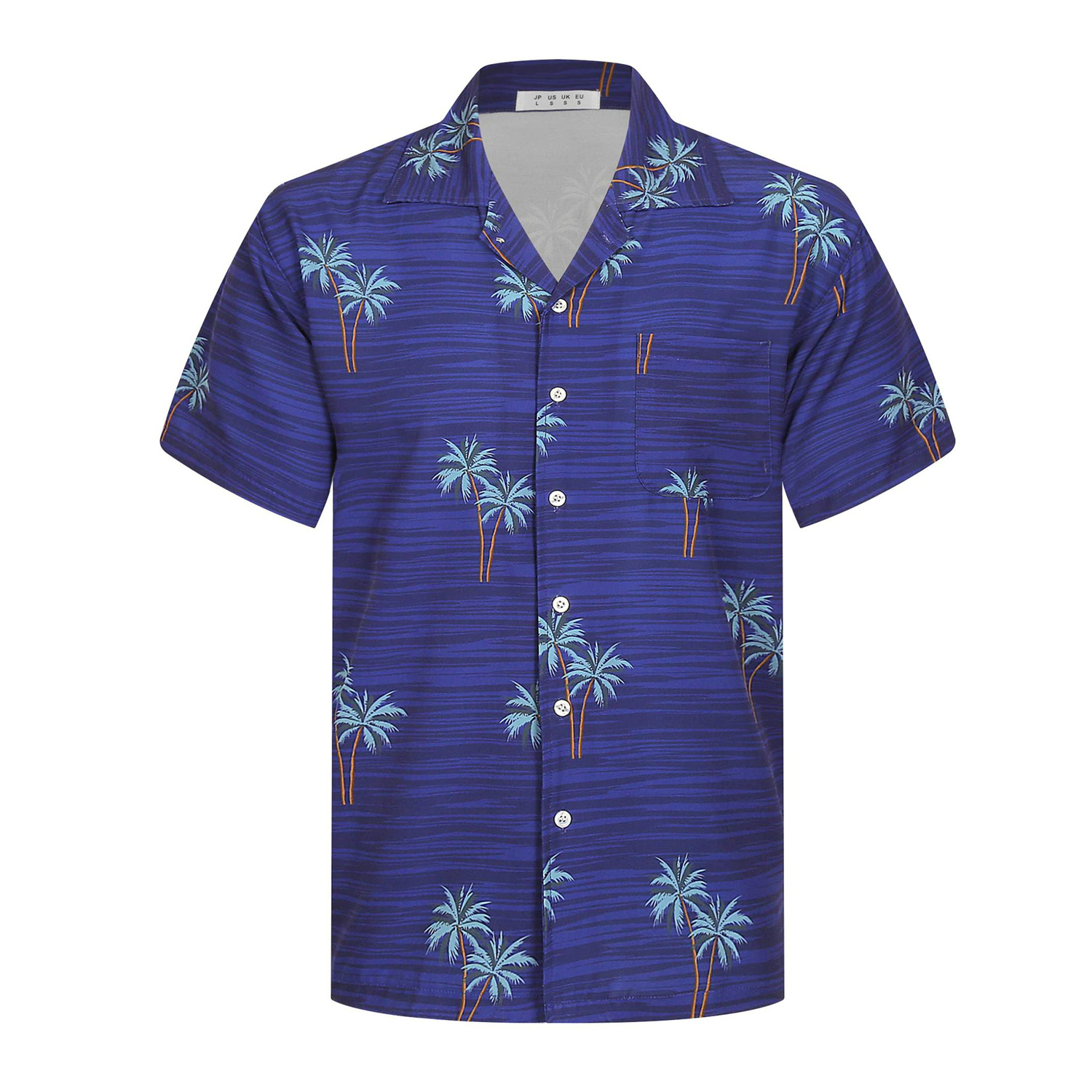 Tropical Print Beach Stretch Polyester Shirt 14