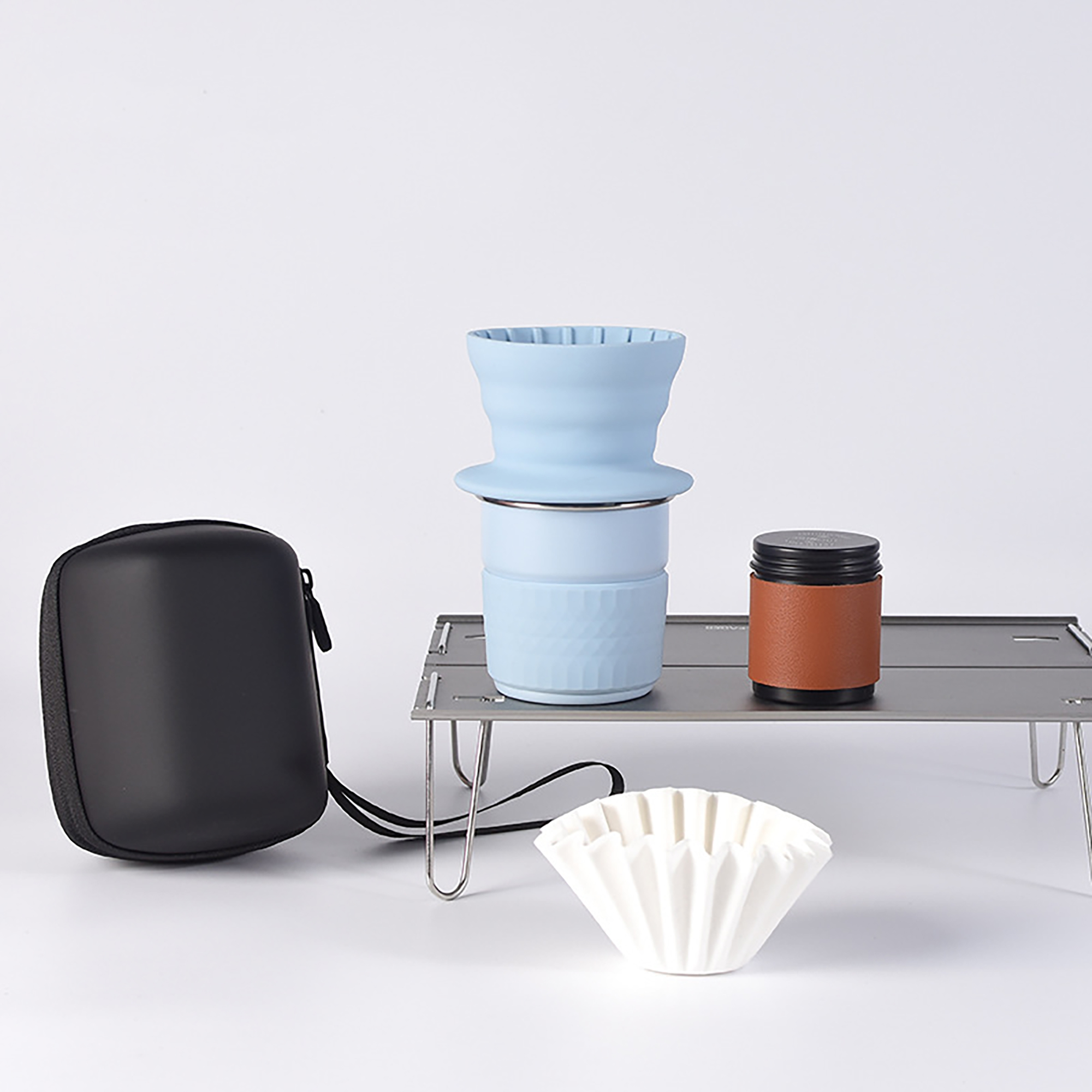Portable Pour-Over Coffee Set with Stainless Steel Cup 8