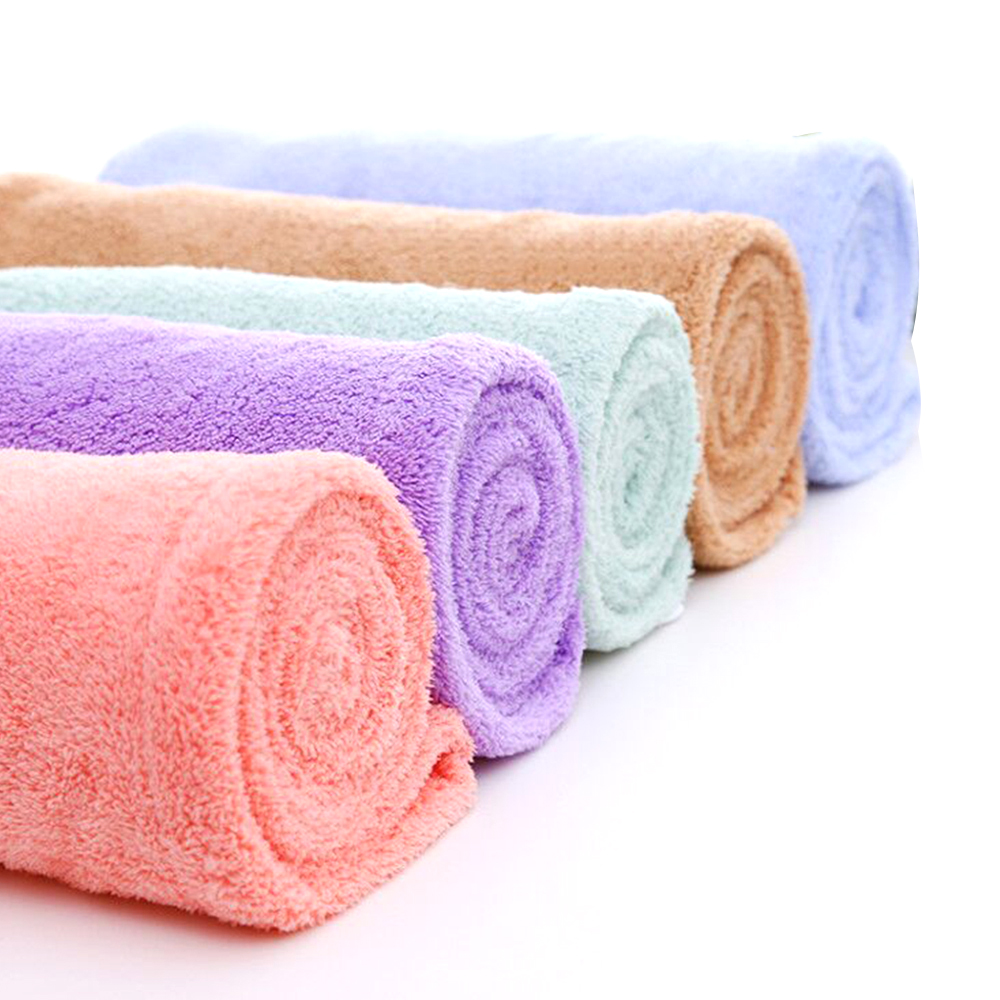 Coral velvet hair-drying cap absorbent dry hair towel 7