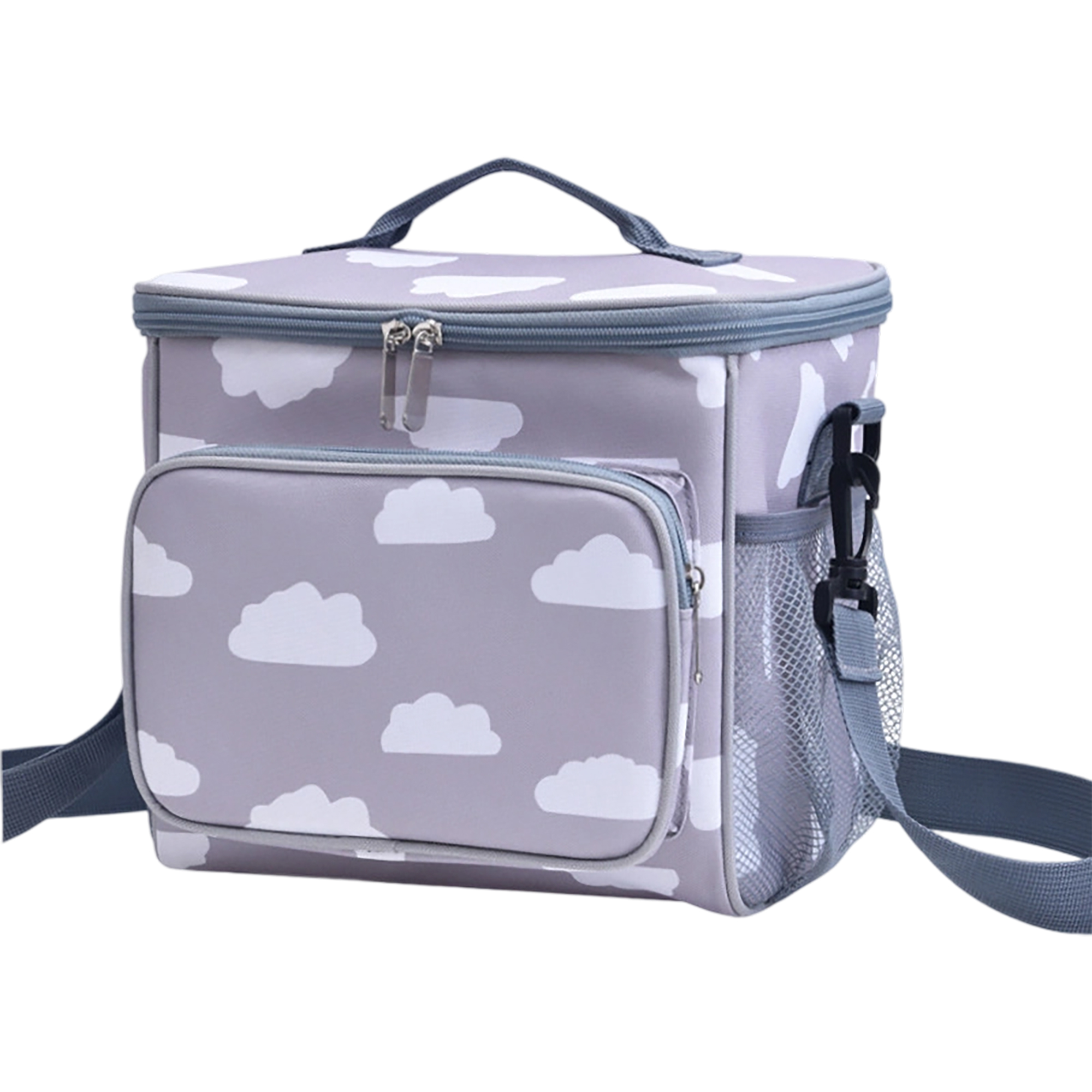 600D Oxford Insulated Lunch Bag Large Cooler Tote With Shoulder Strap 4