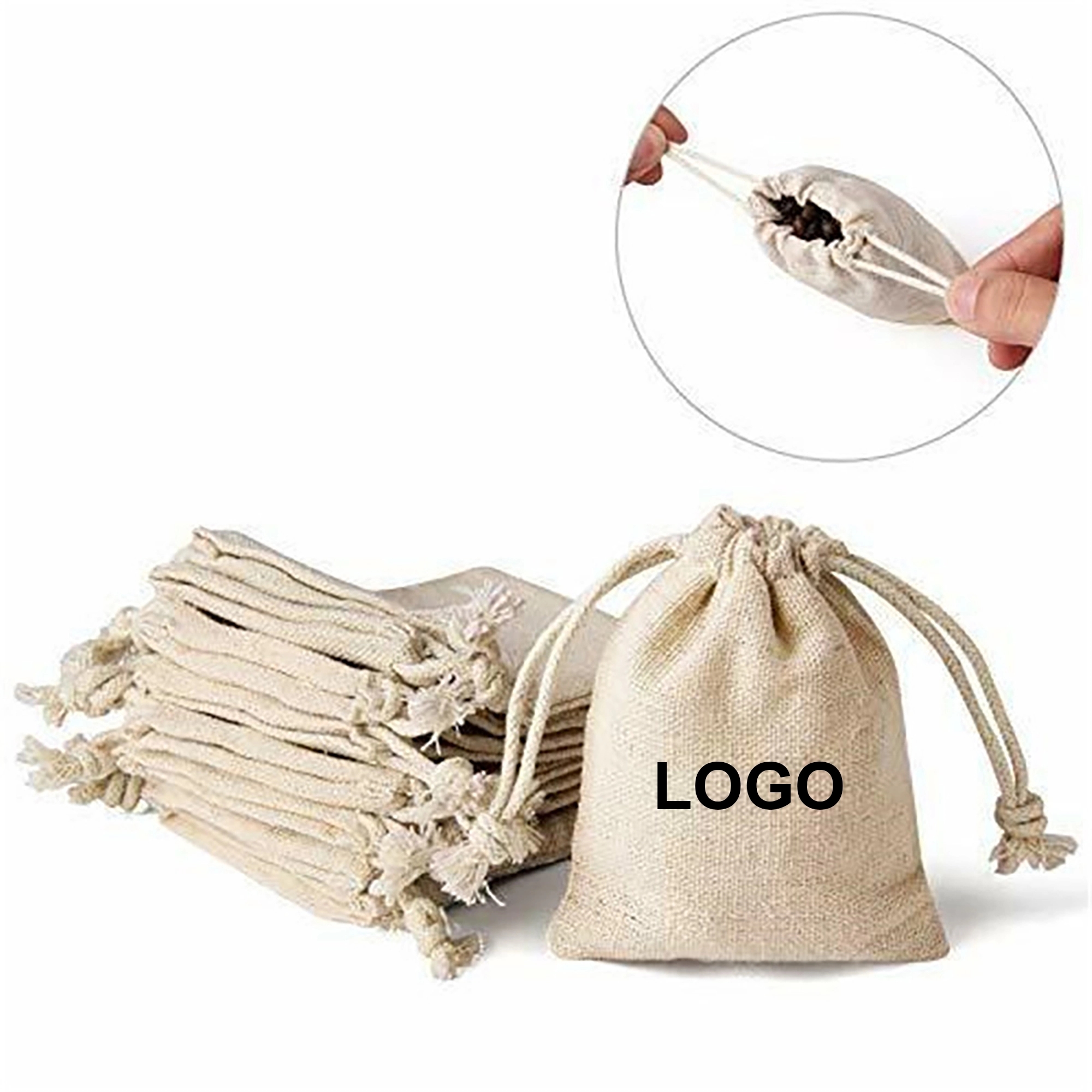 Linen Gift Bags With Drawstring 3