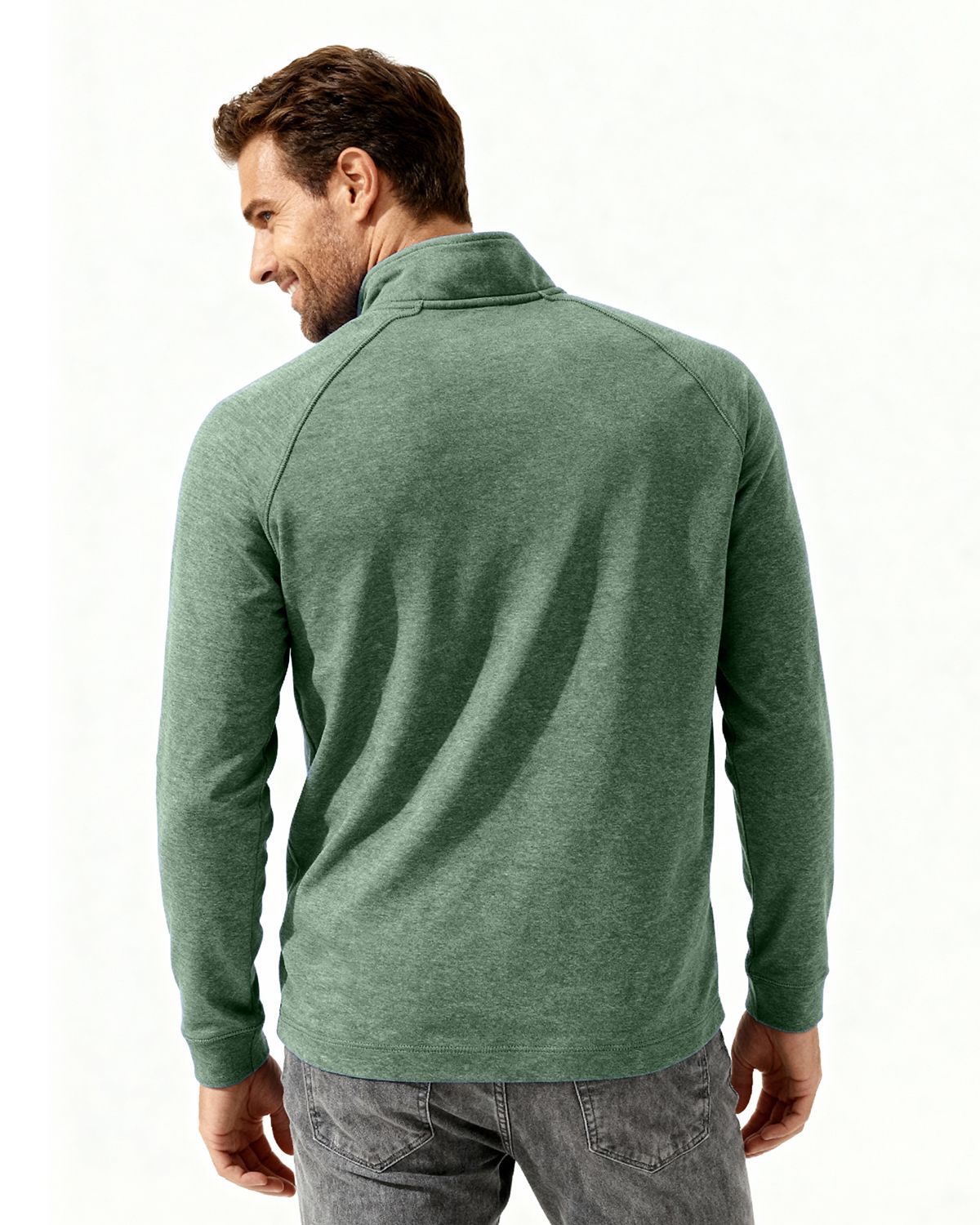 Clique Dash Recycled Mens Quarter Zip Sweatshirt 9