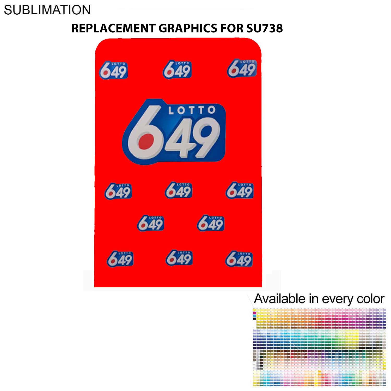 Replacement Graphics Double Sided 5'W x 90"H EuroFit Tension Fabric Slip on cover, NO SETUP 2