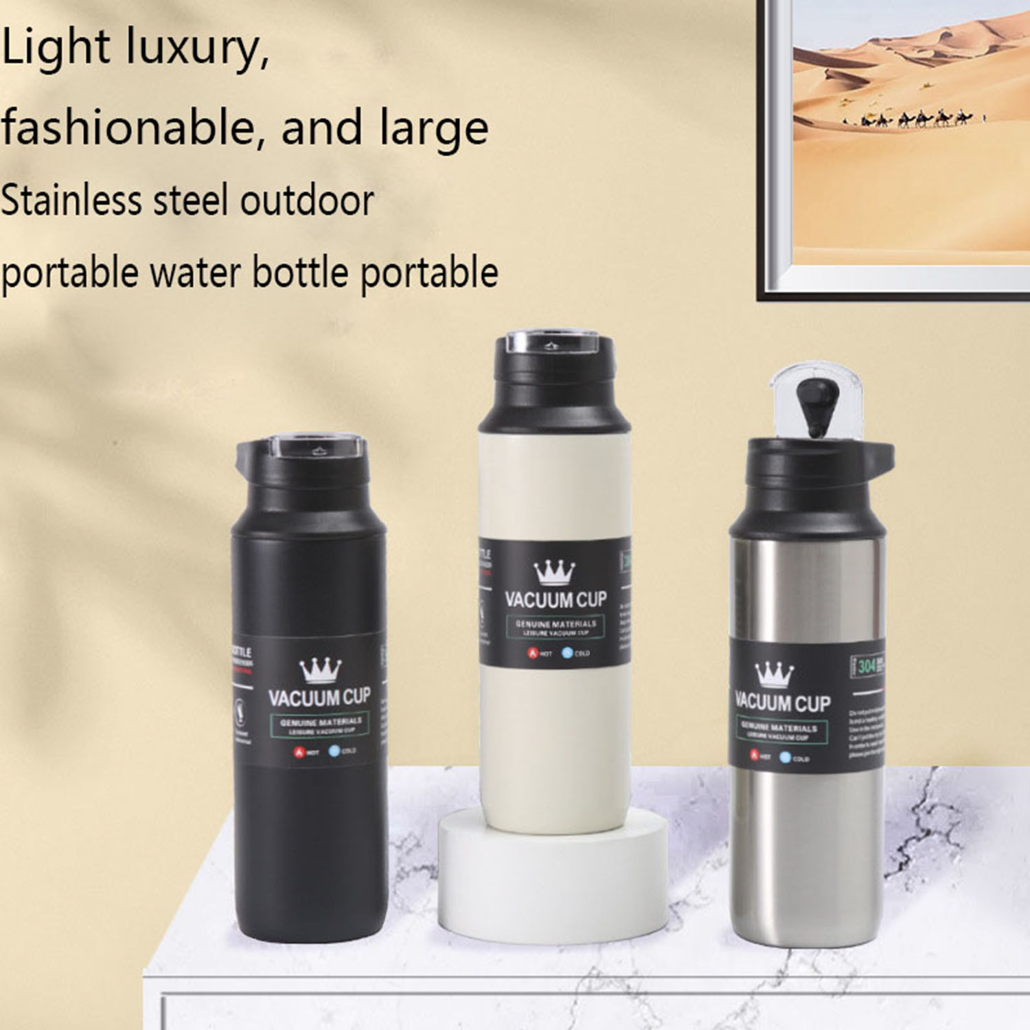 17.6 OZ Outdoor portable sports Insulated Bottle 3
