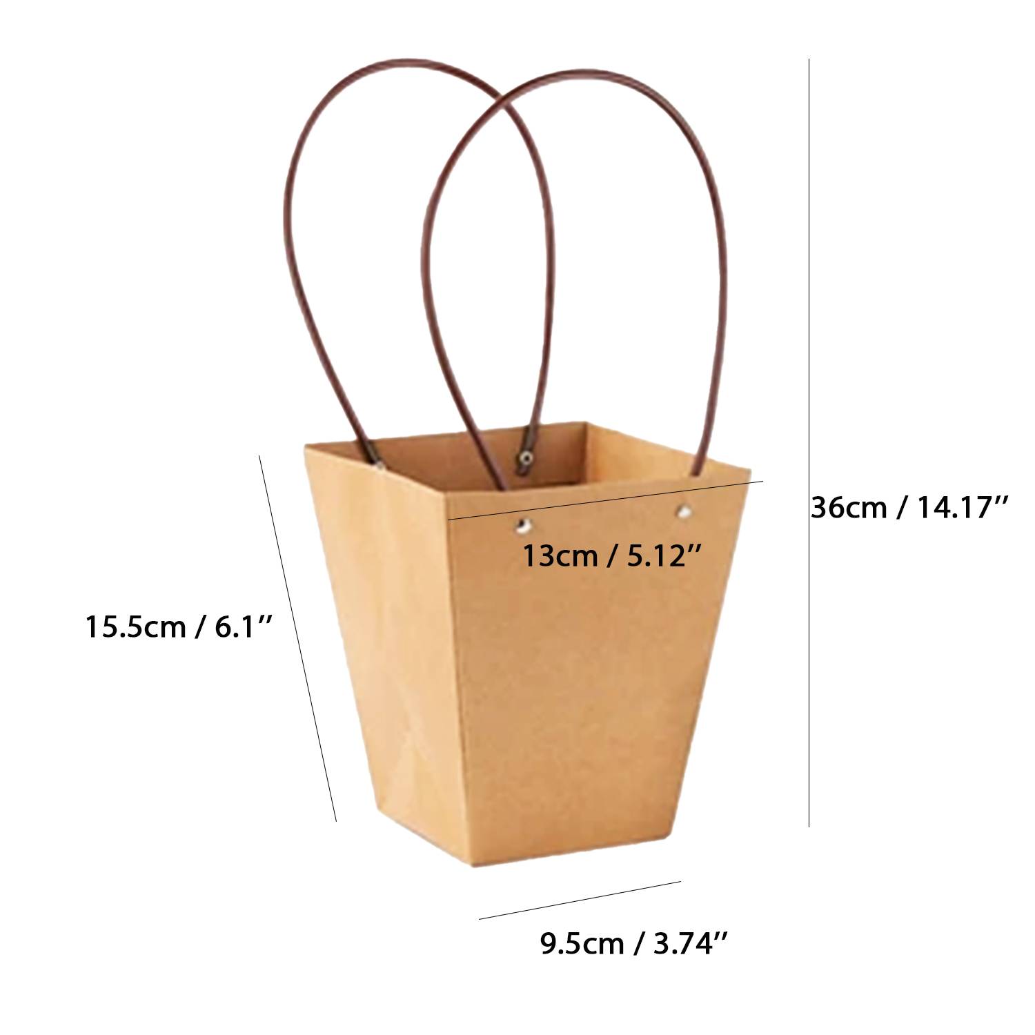 Kraft Paper Flower Decor Bag 2