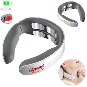 4 Heads Neck Massager With Heat Therapy And Magnetic Electrode Pads 11
