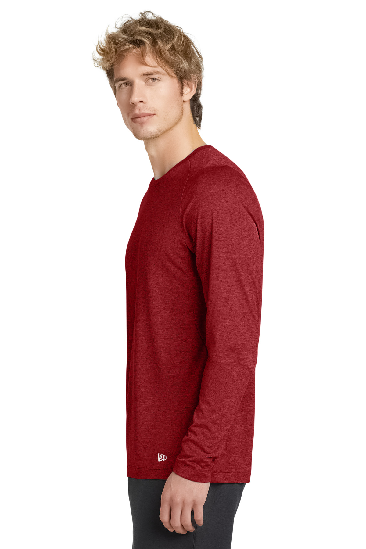 New Era Series Performance Long Sleeve Crew Tee. NEA201 5