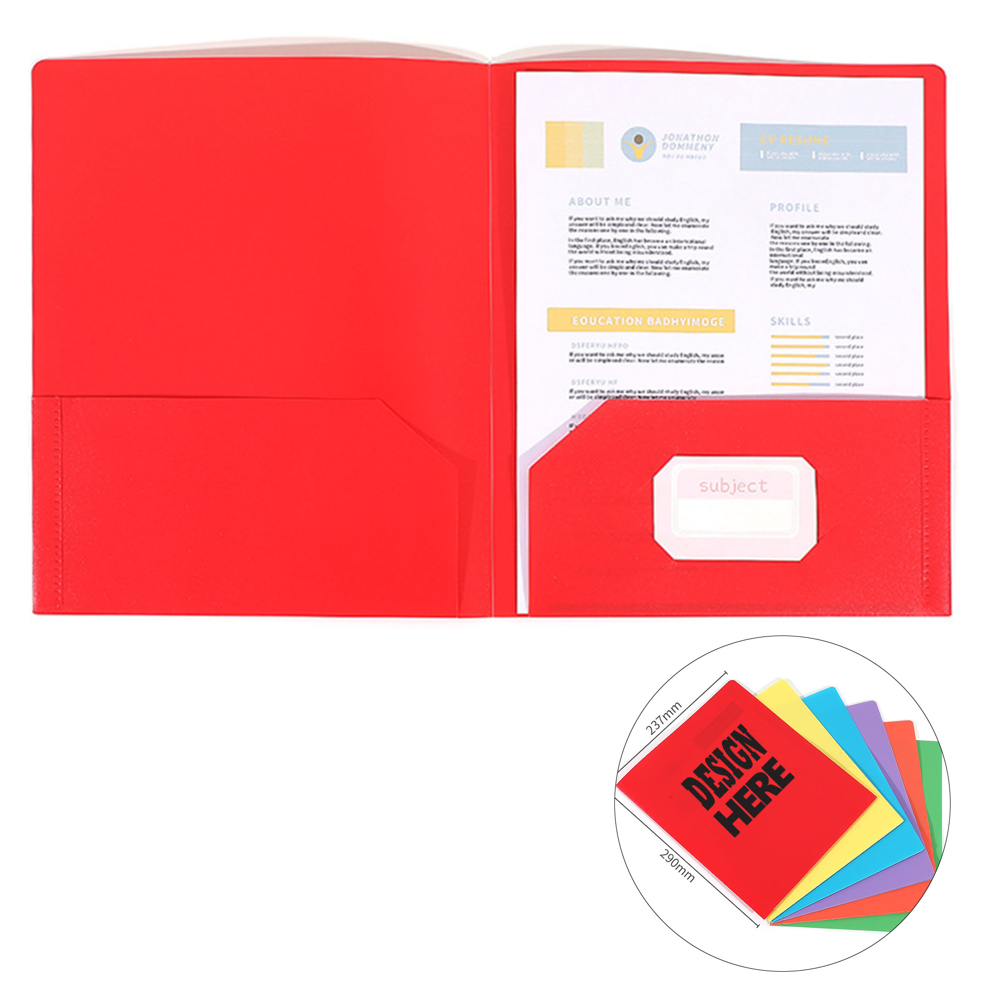 Poly File Folder With Twin Pockets 2