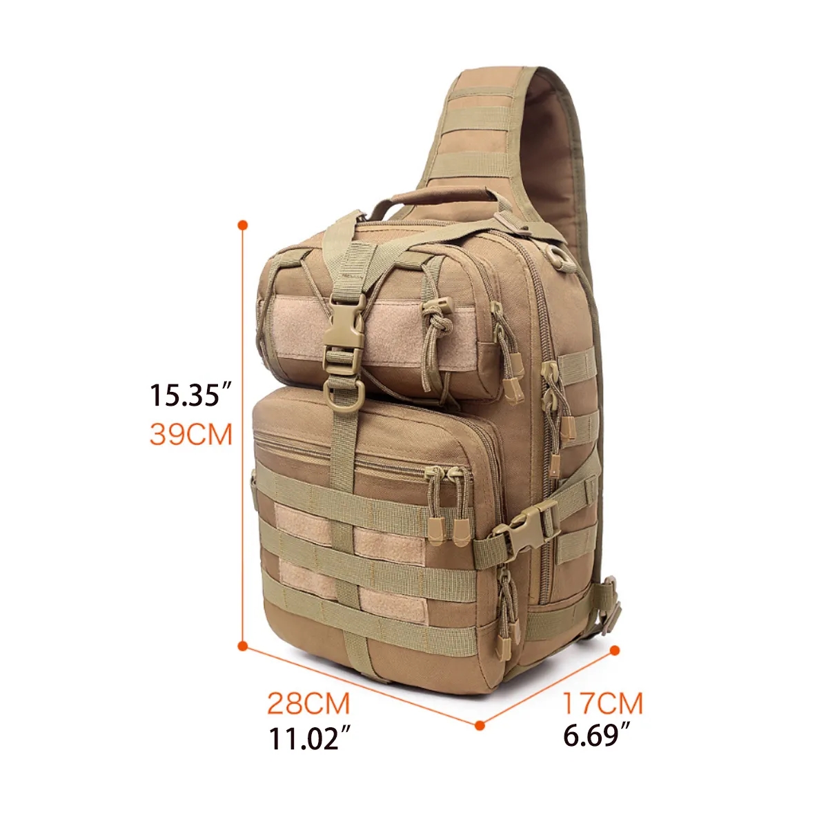 Tactical Single Shoulder Chest Bag Waterproof Crossbody 4