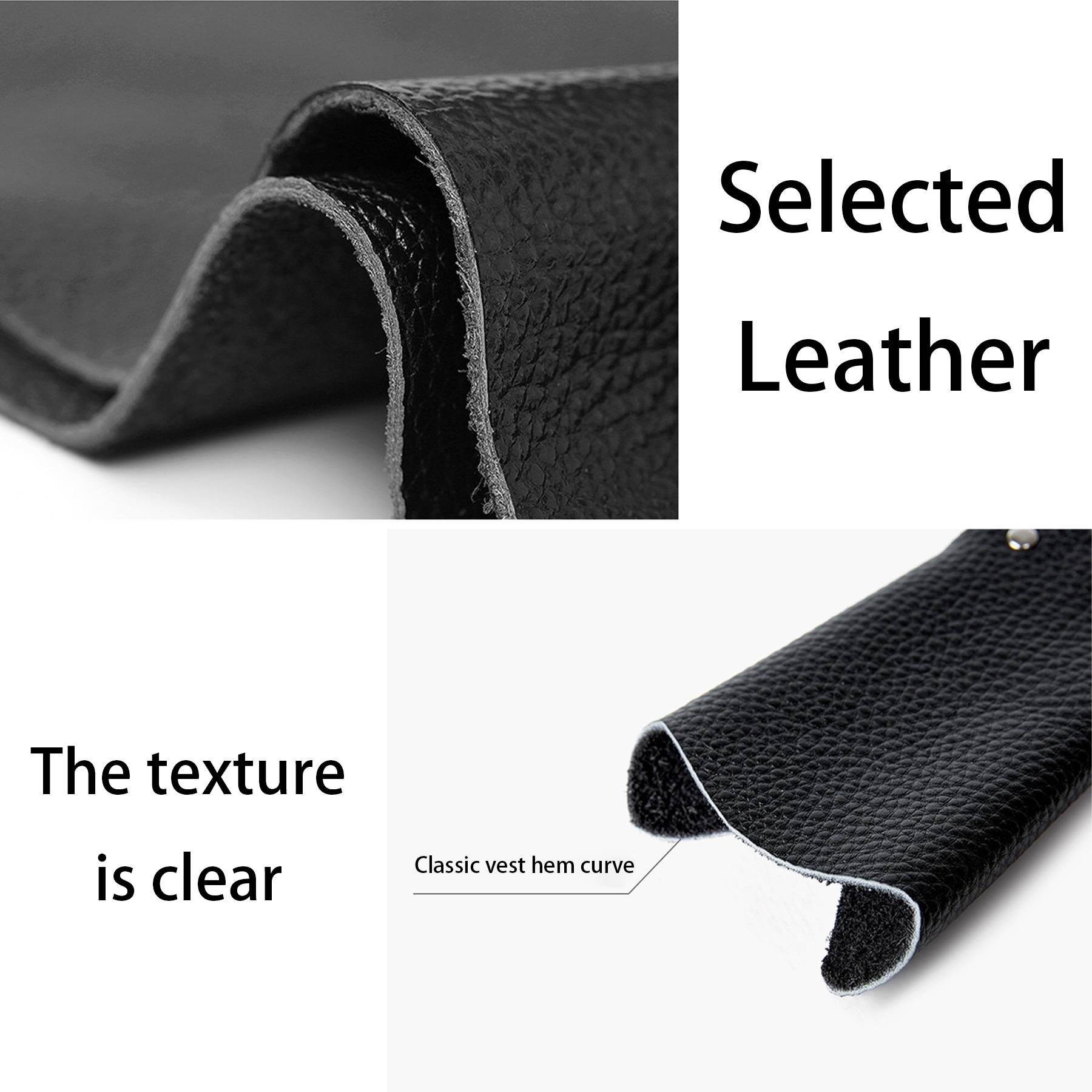Genuine Leather Portable small key pouch 4