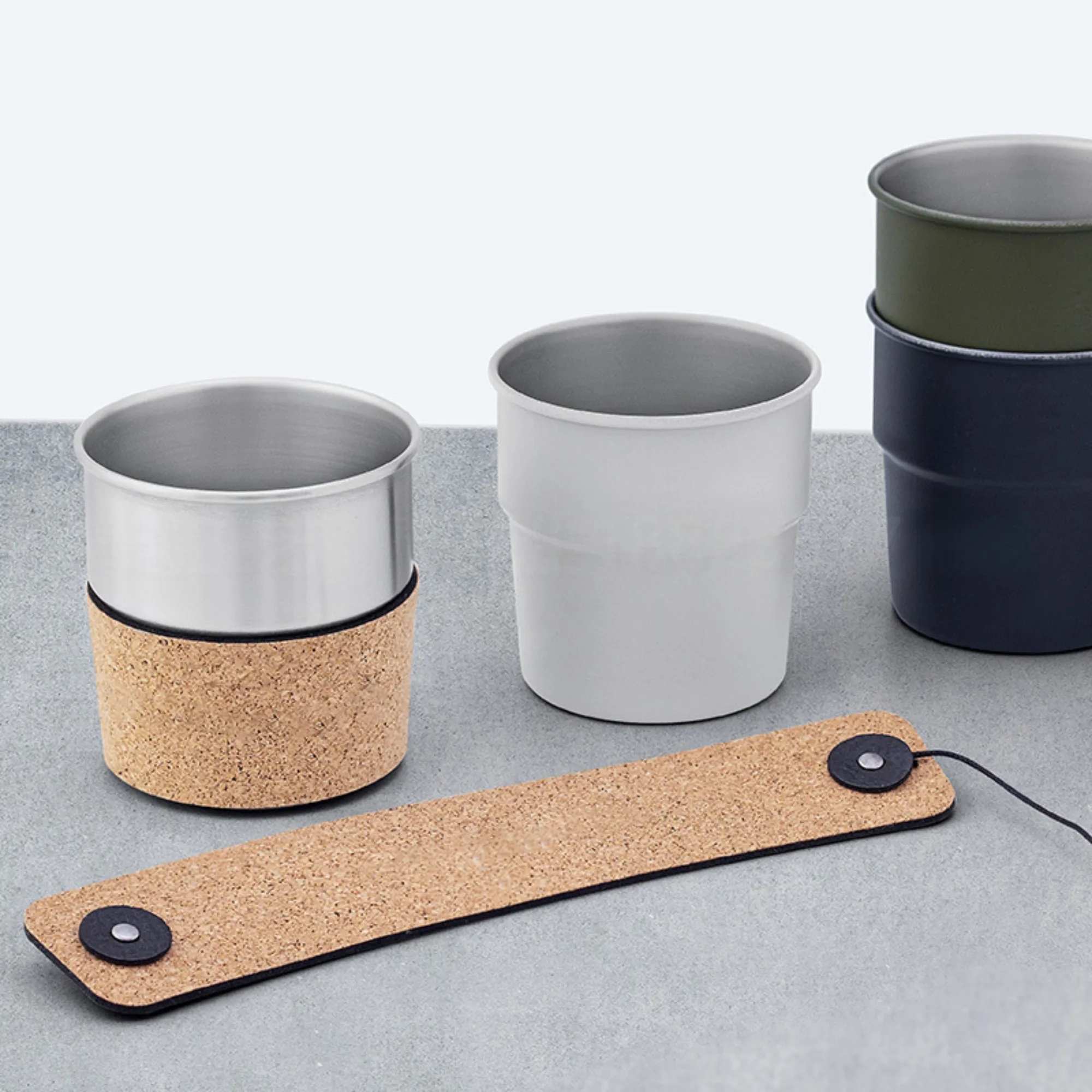 Foldable Cork Leather Cup Sleeve 3