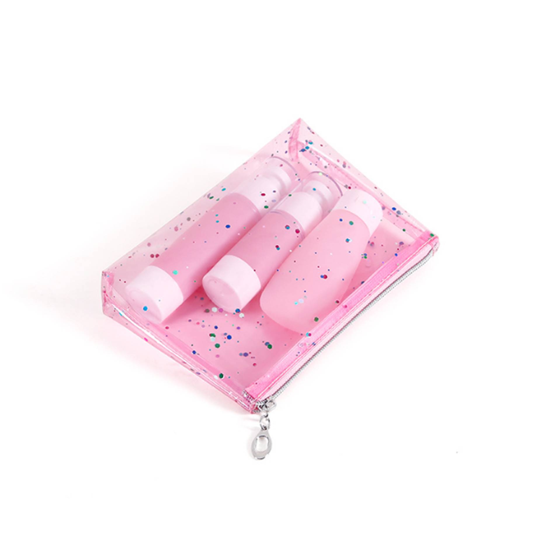 PVC Clear Glitter Makeup Bag 4