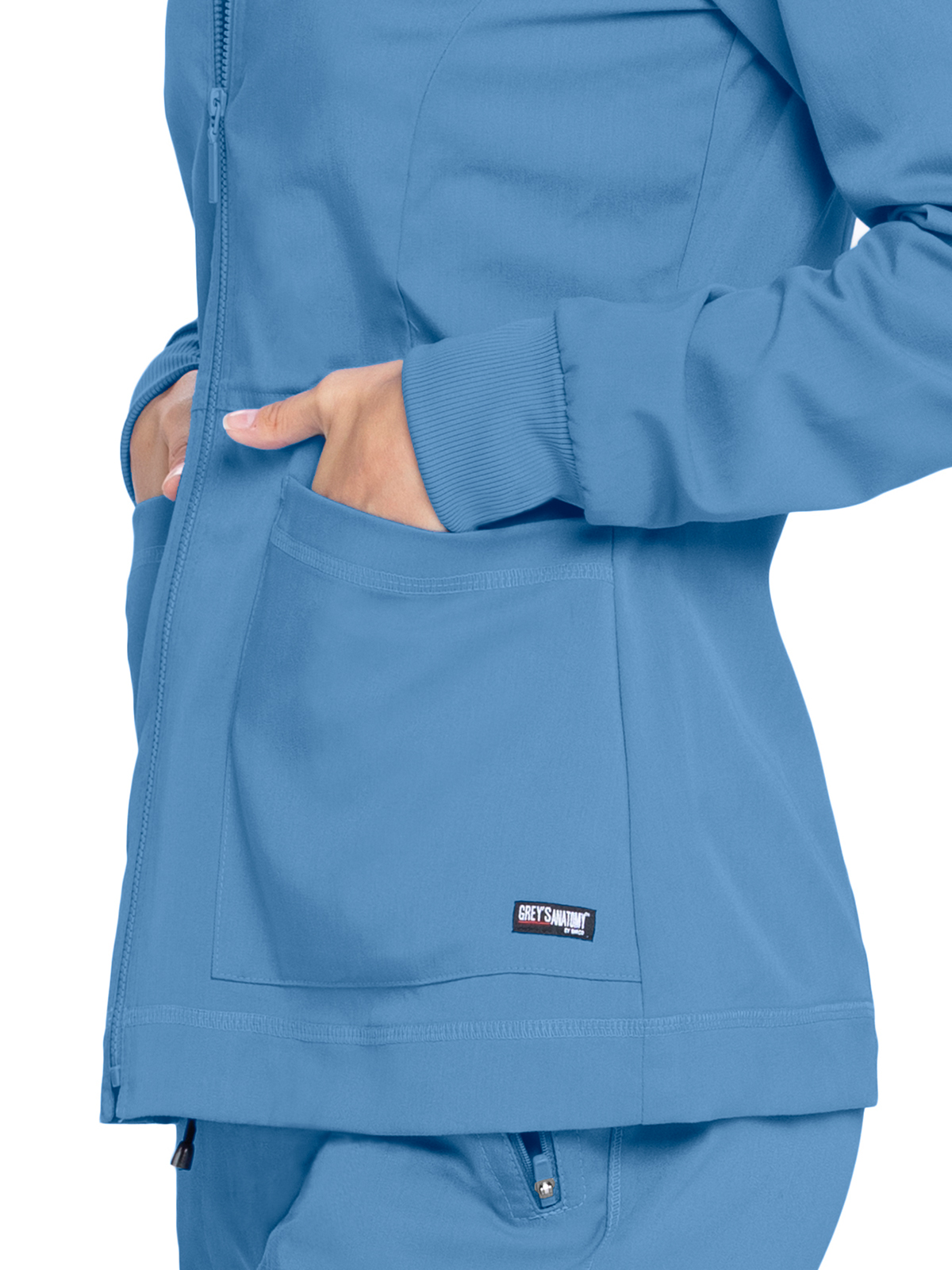 Grey's Anatomy Spandex Stretch - Women's Three-Pocket Millie Warm-Up Jacket 43
