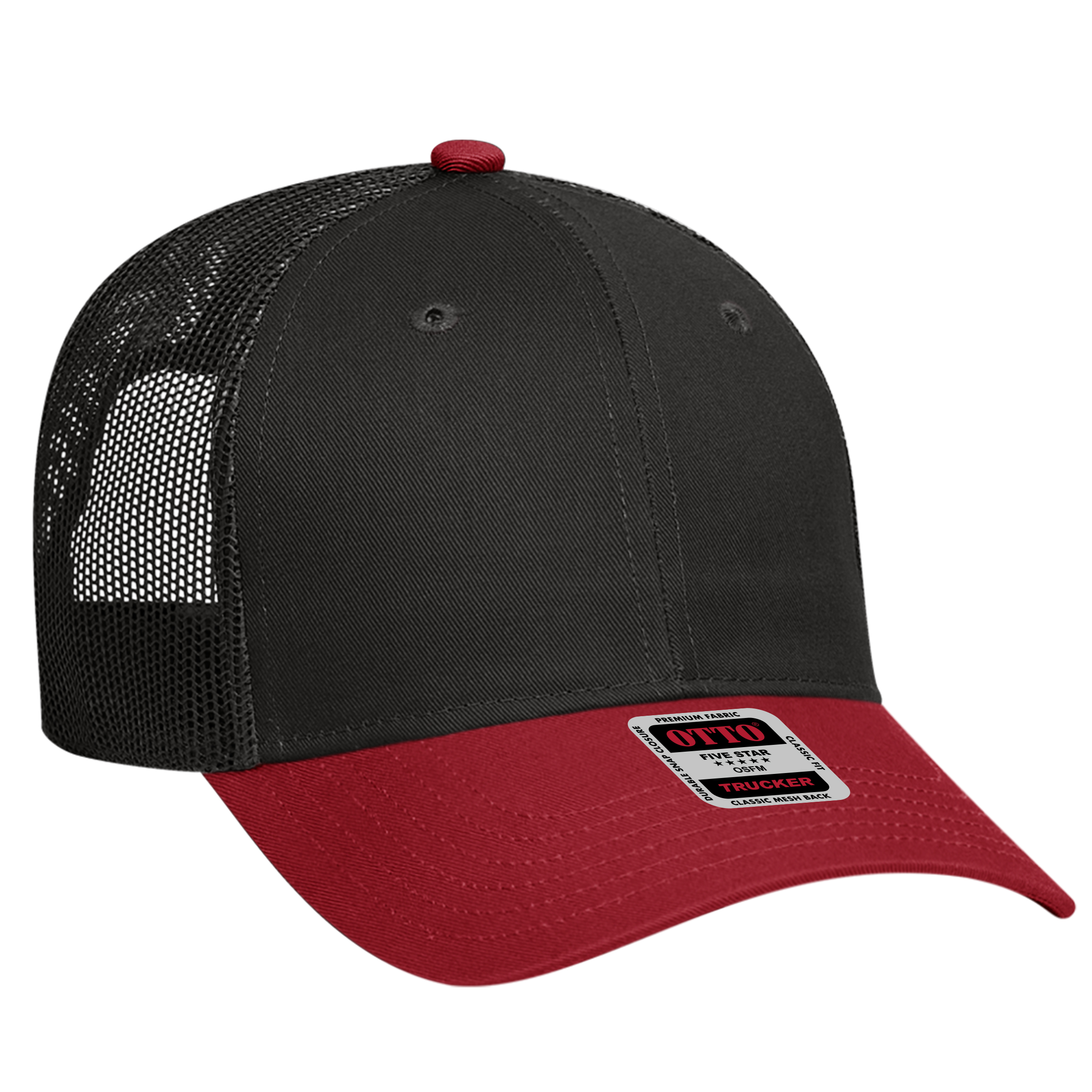 OTTO CAP® 6 Panel Low Profile Mesh Back Trucker Hat 77