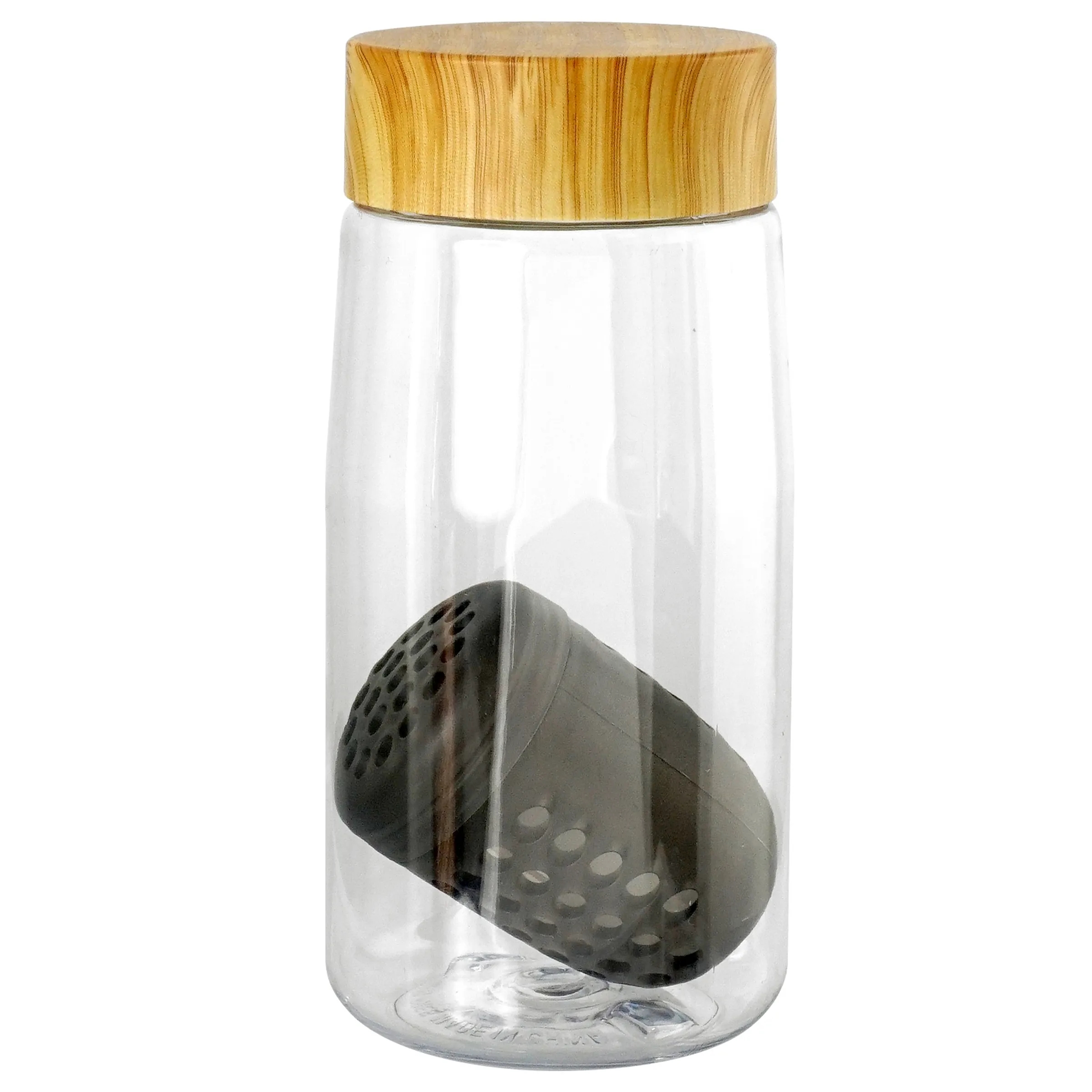 Bamboo Pattern 18 oz. Recycled Bottle with Floating Infuser 13