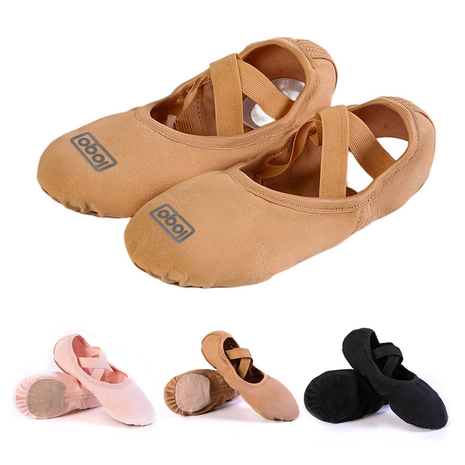 Elastic Fabric Dance Yoga Ballet Flats 2