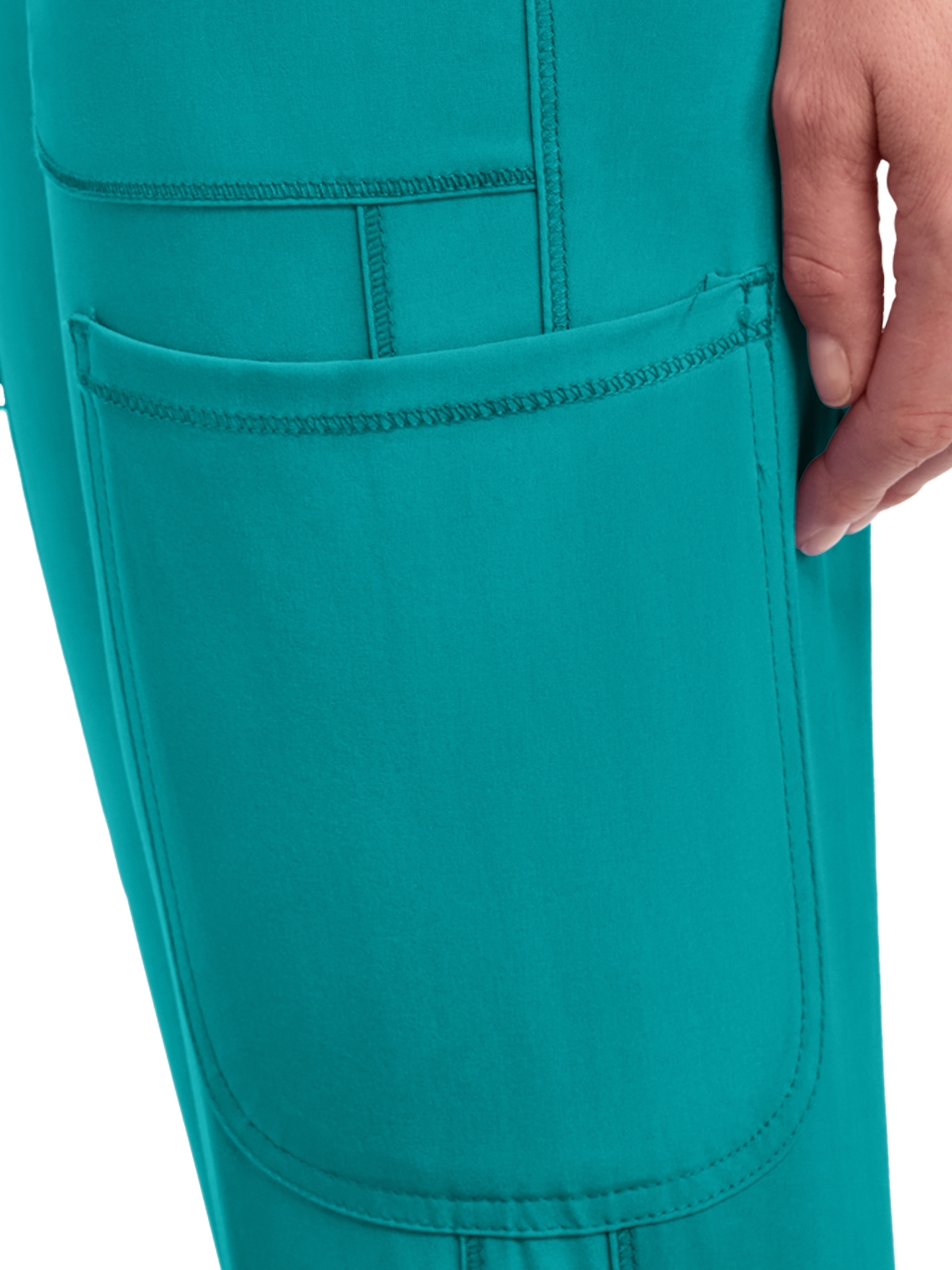 Infinity - Women's 6- Pocket Mid Rise Tapered Leg Pant 33