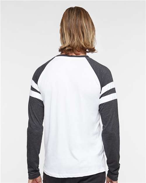 Unisex Fine Jersey Mash Up Long Sleeve Tee - 6934 11