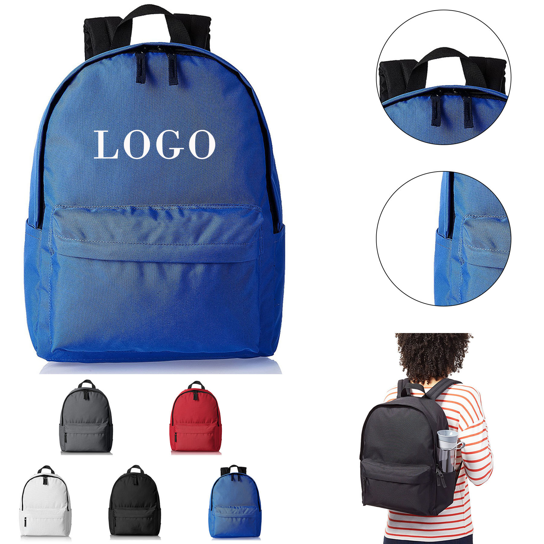 Unisex Classic School Backpack 2
